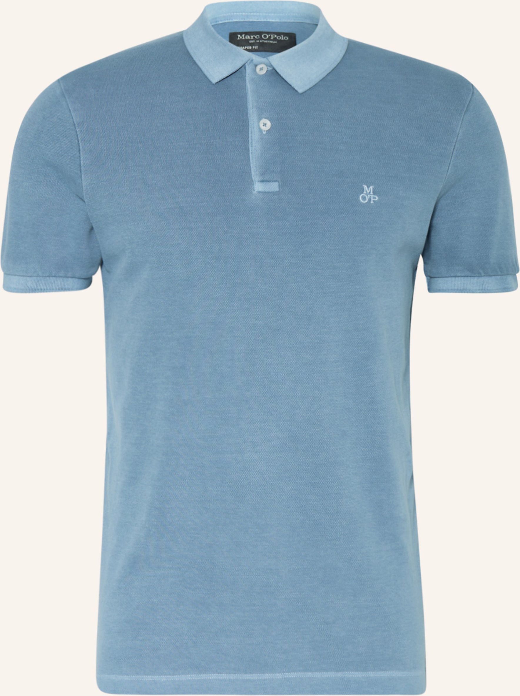 Thumbnail - Marc O'polo Piqué-Poloshirt Shaped Fit blau