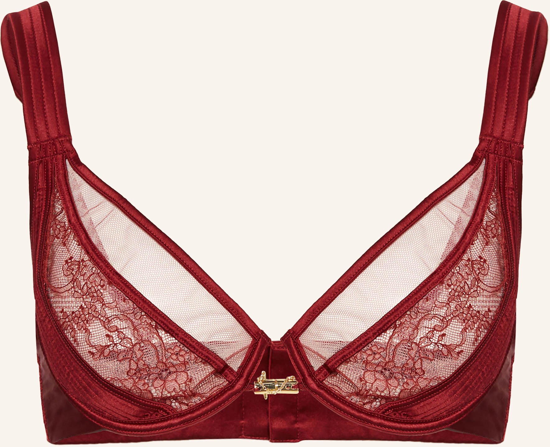 Livy Balconette-Bh Palace Aus Satin rot