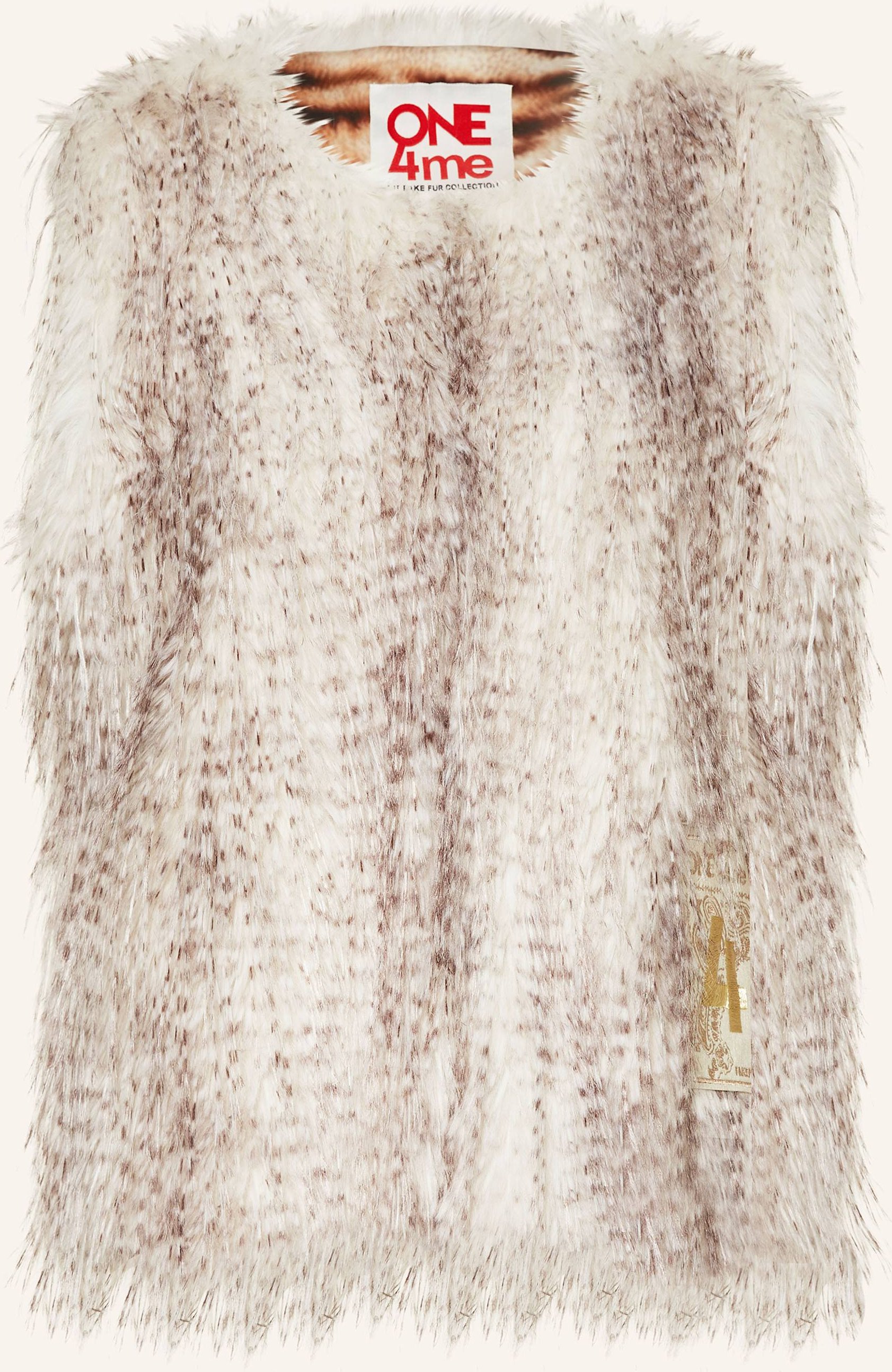 Grace Kunstpelz-Weste weiss