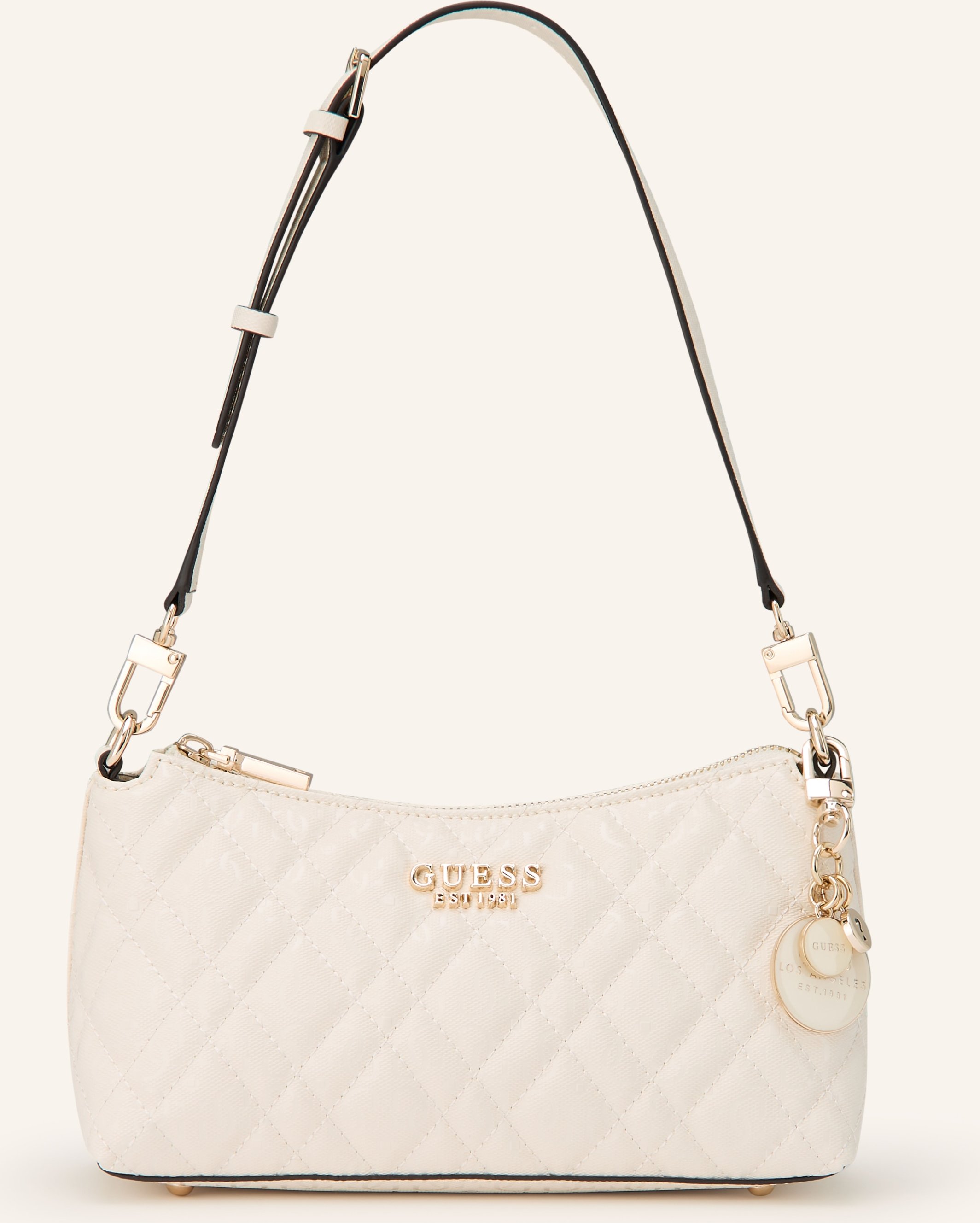 Guess Schultertasche Isemay weiss