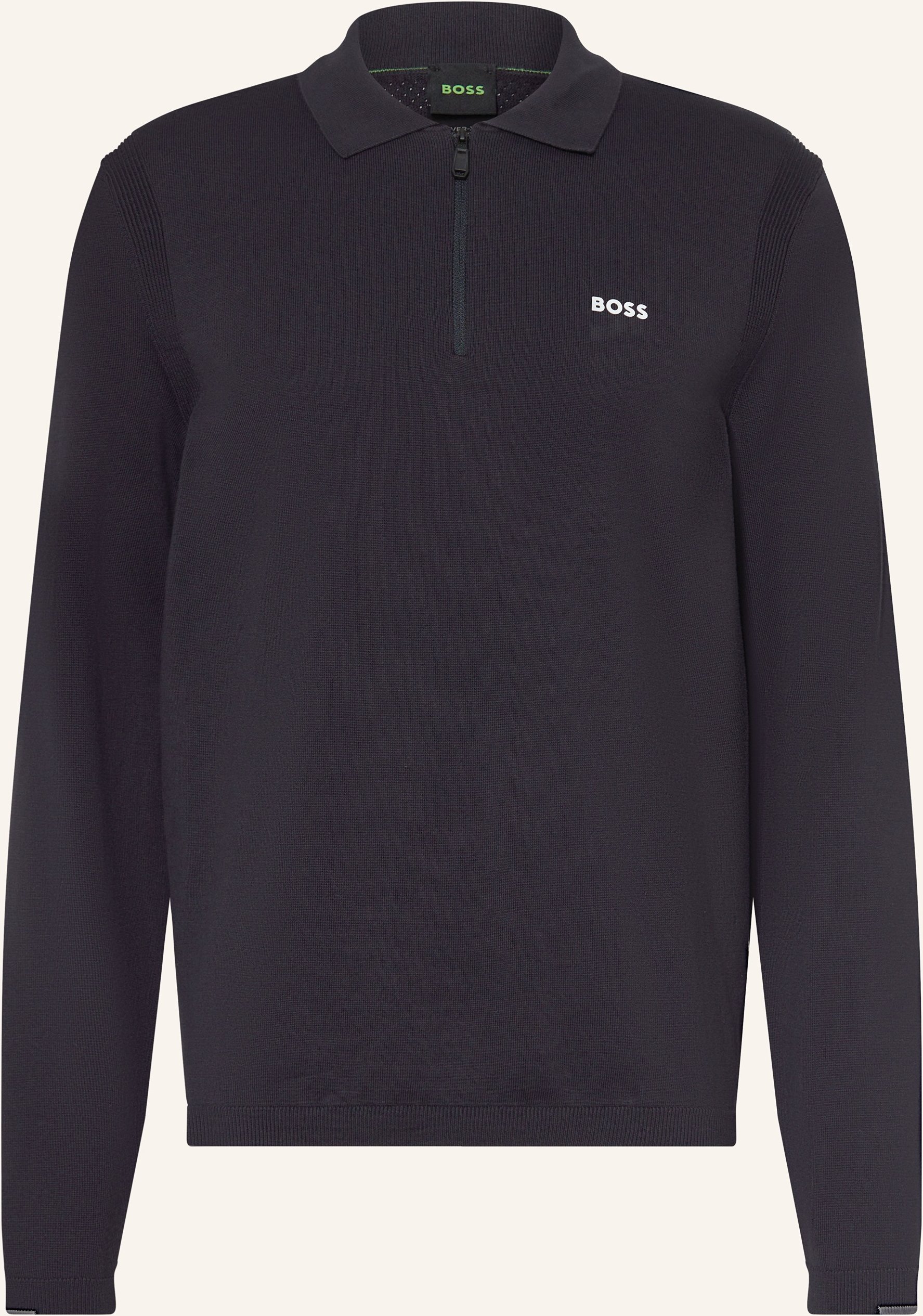 Boss Strick-Poloshirt Ever X blau