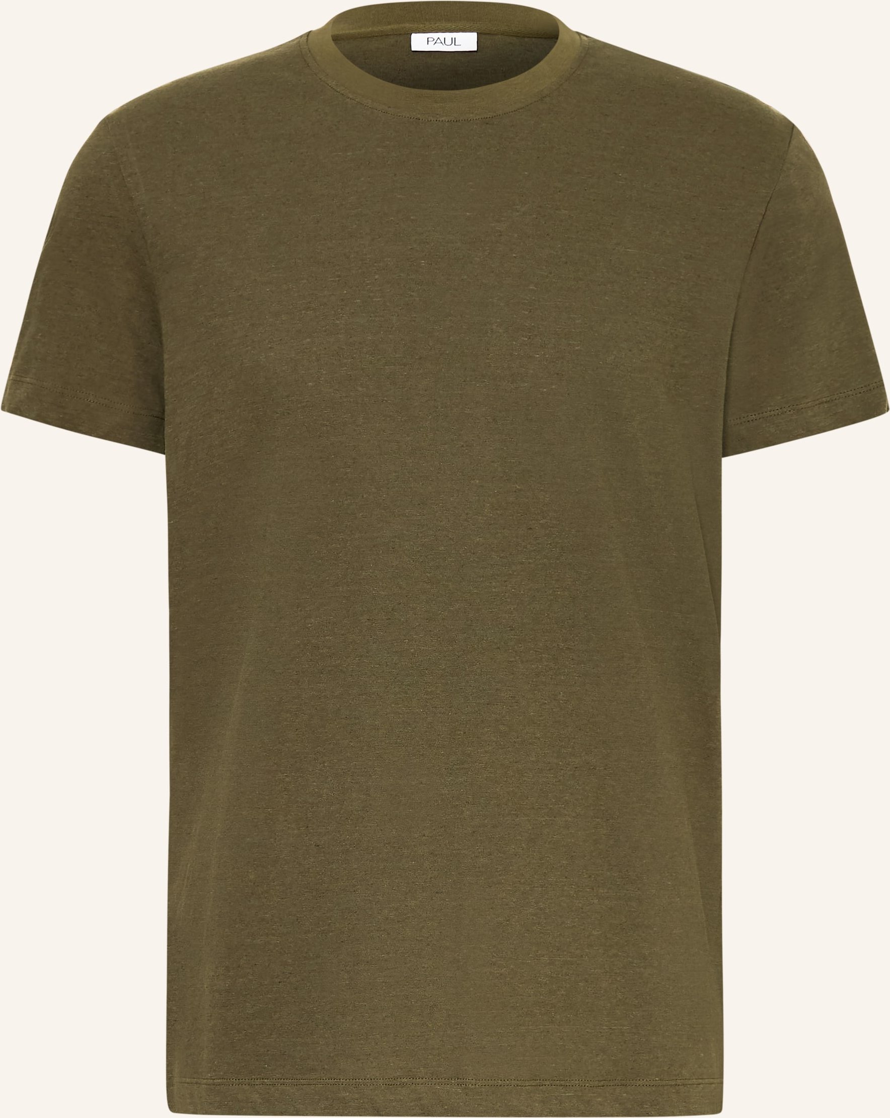 Paul T-Shirt Mit Leinen gruen