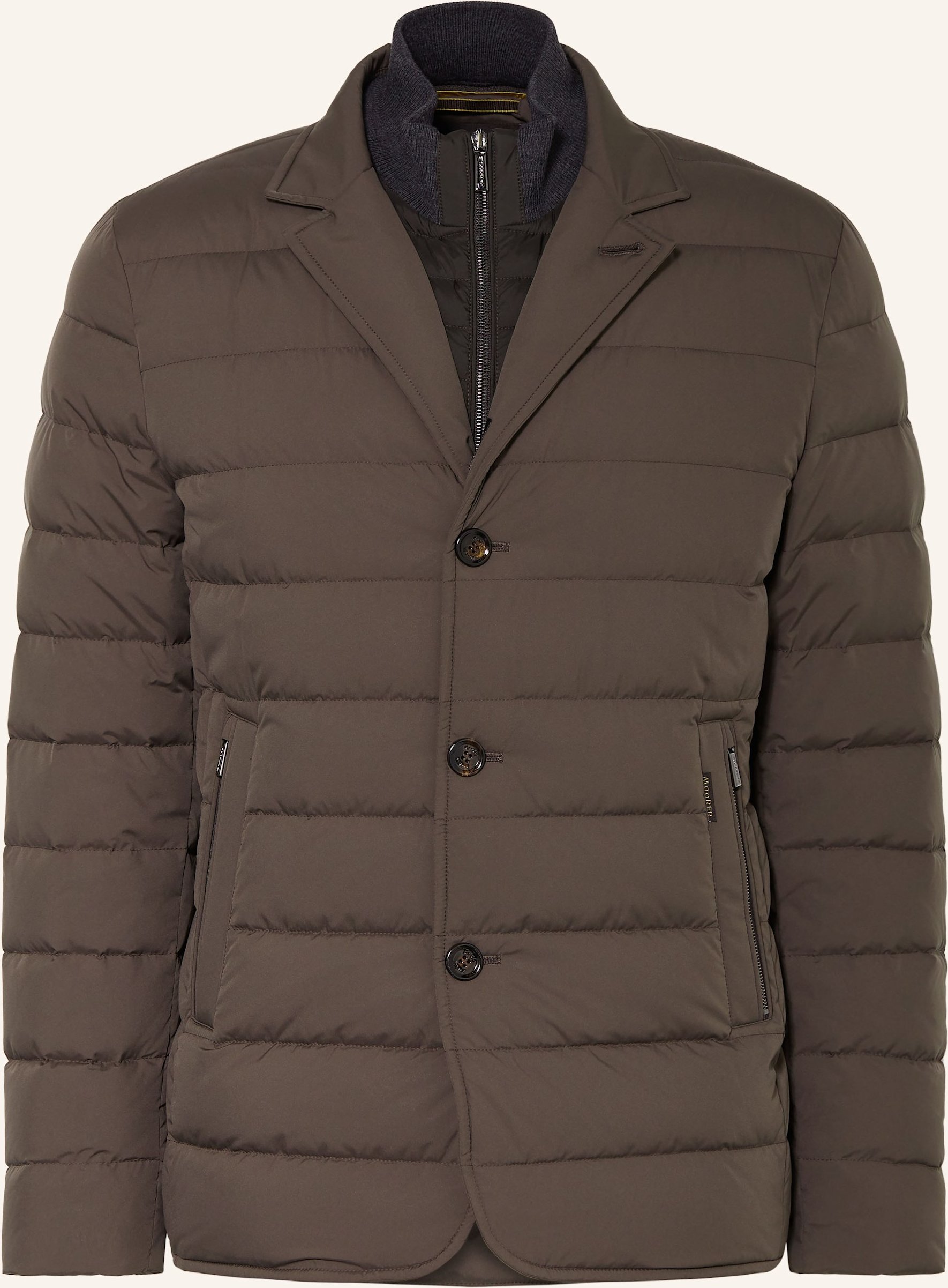 Moorer Daunenjacke Mit Herausnehmbarer Blende braun