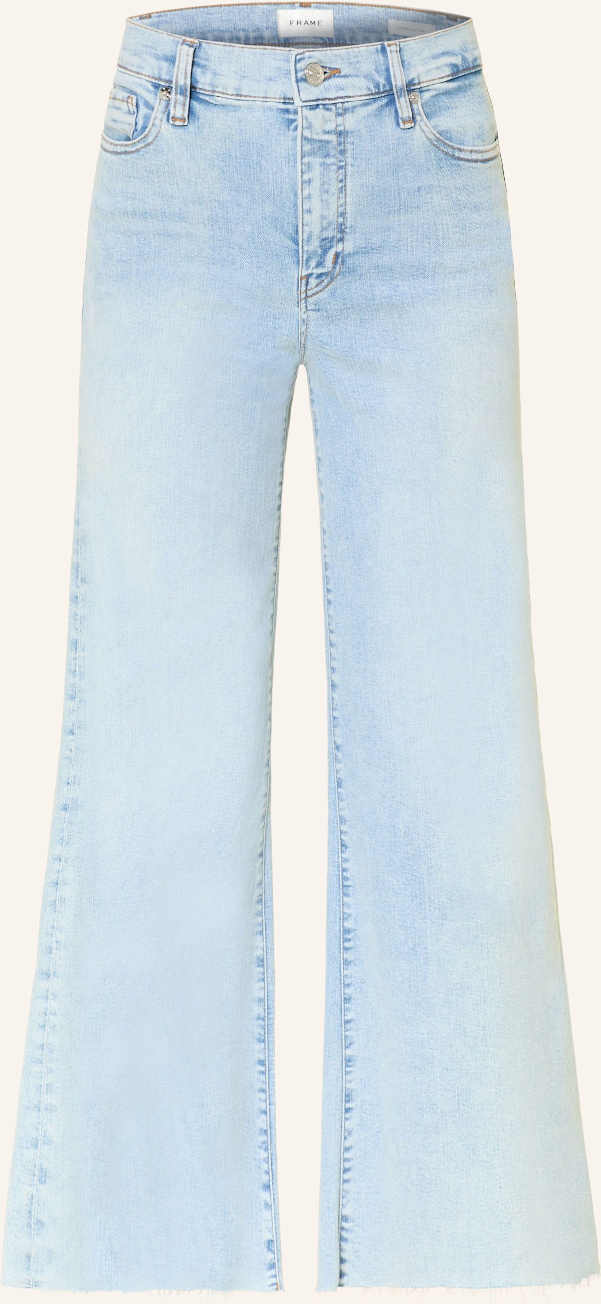 Frame Wide Leg Jeans Le Palazzo Crop blau
