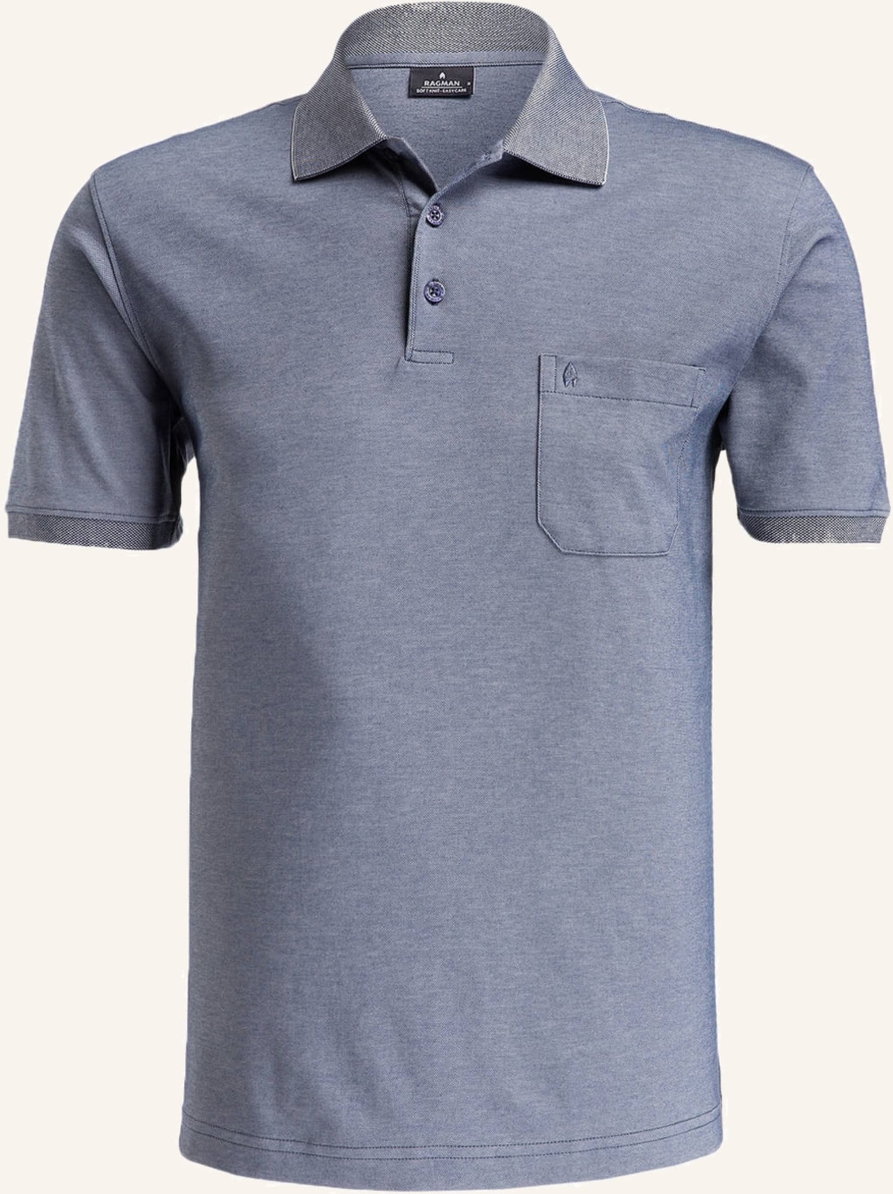 Thumbnail - Ragman Piqué-Poloshirt lila