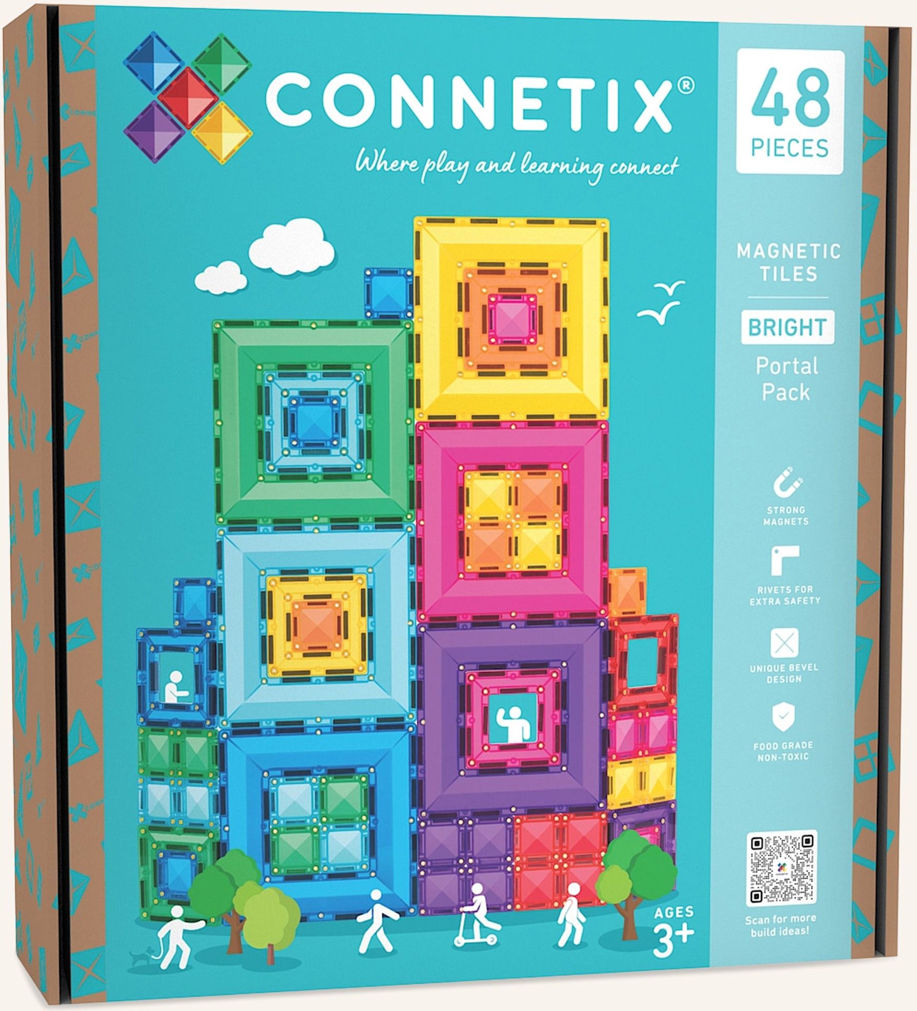 Connetix Bright Portal-Set blau