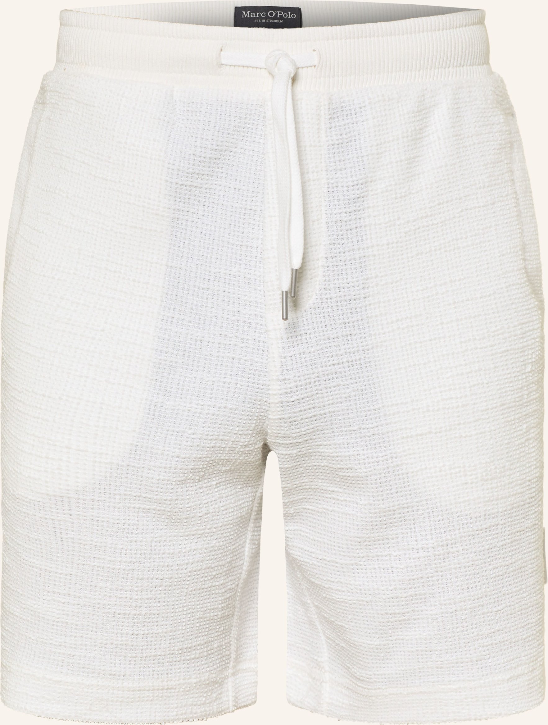 Marc O'polo Bouclé-Shorts Relaxed Fit weiss