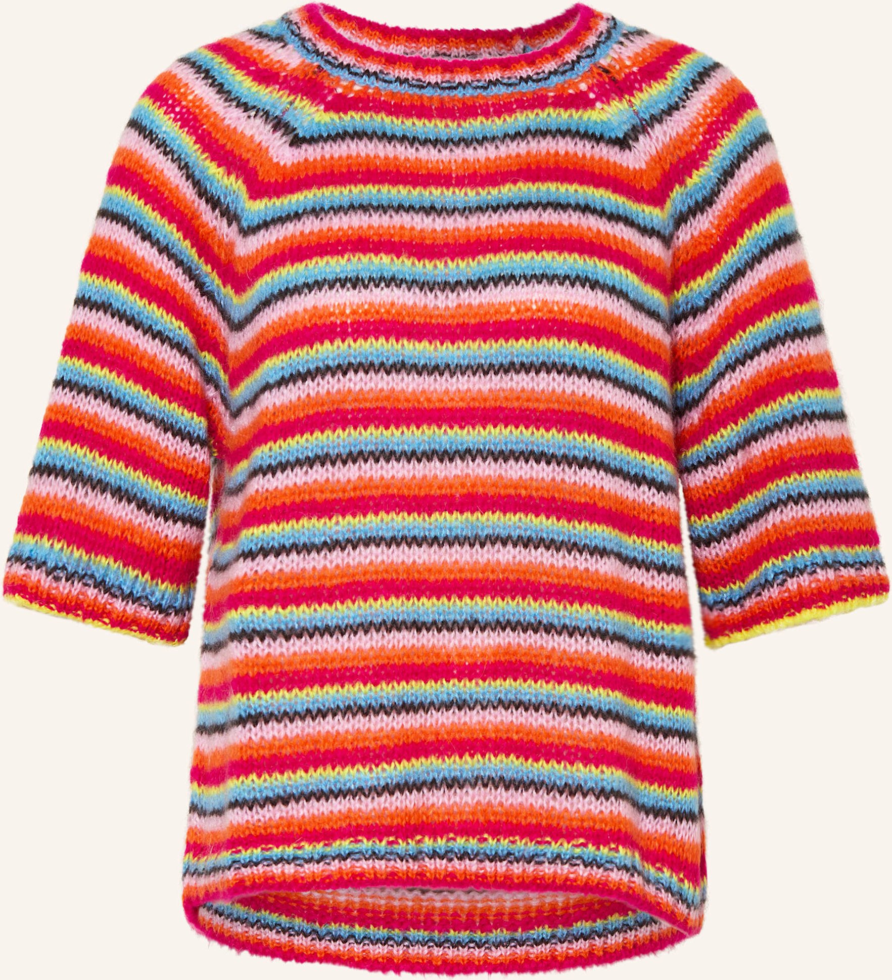 Milano Italy Strickshirt Mit Mohair pink