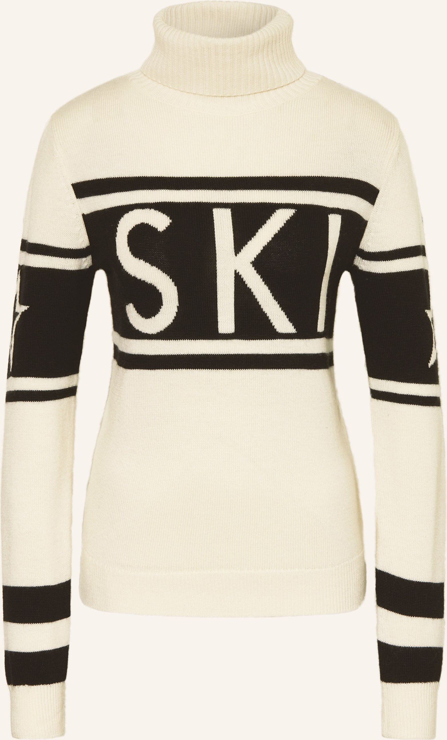 Perfect Moment Pullover Schild Aus Merinowolle weiss