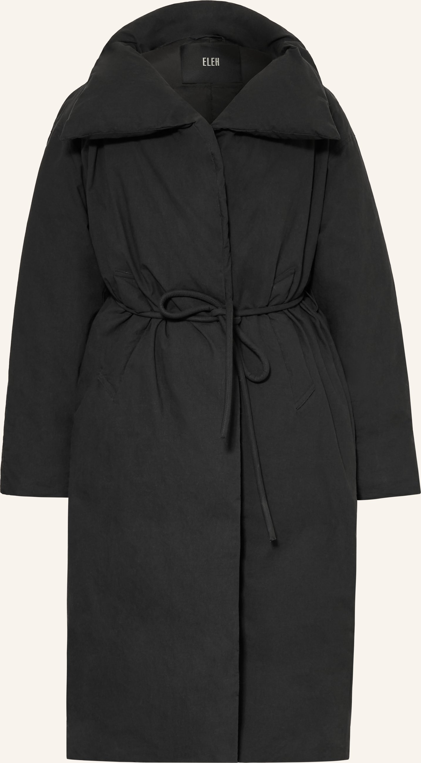 Eleh Mantel Piumino schwarz