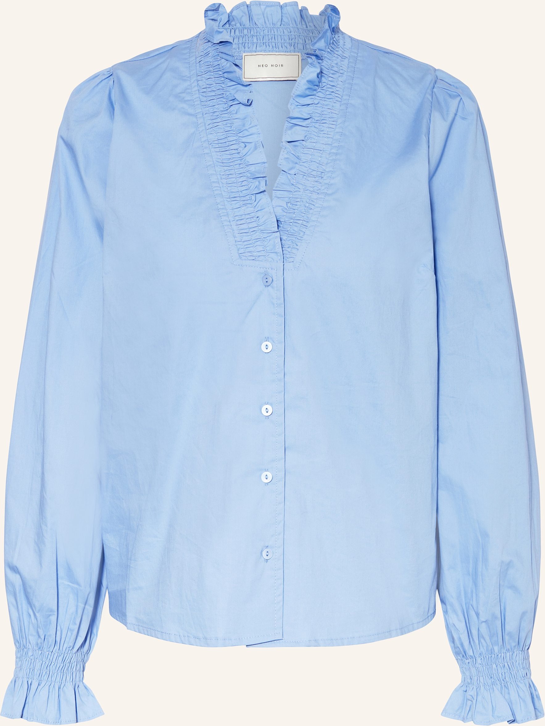 Neo Noir Bluse Brille blau