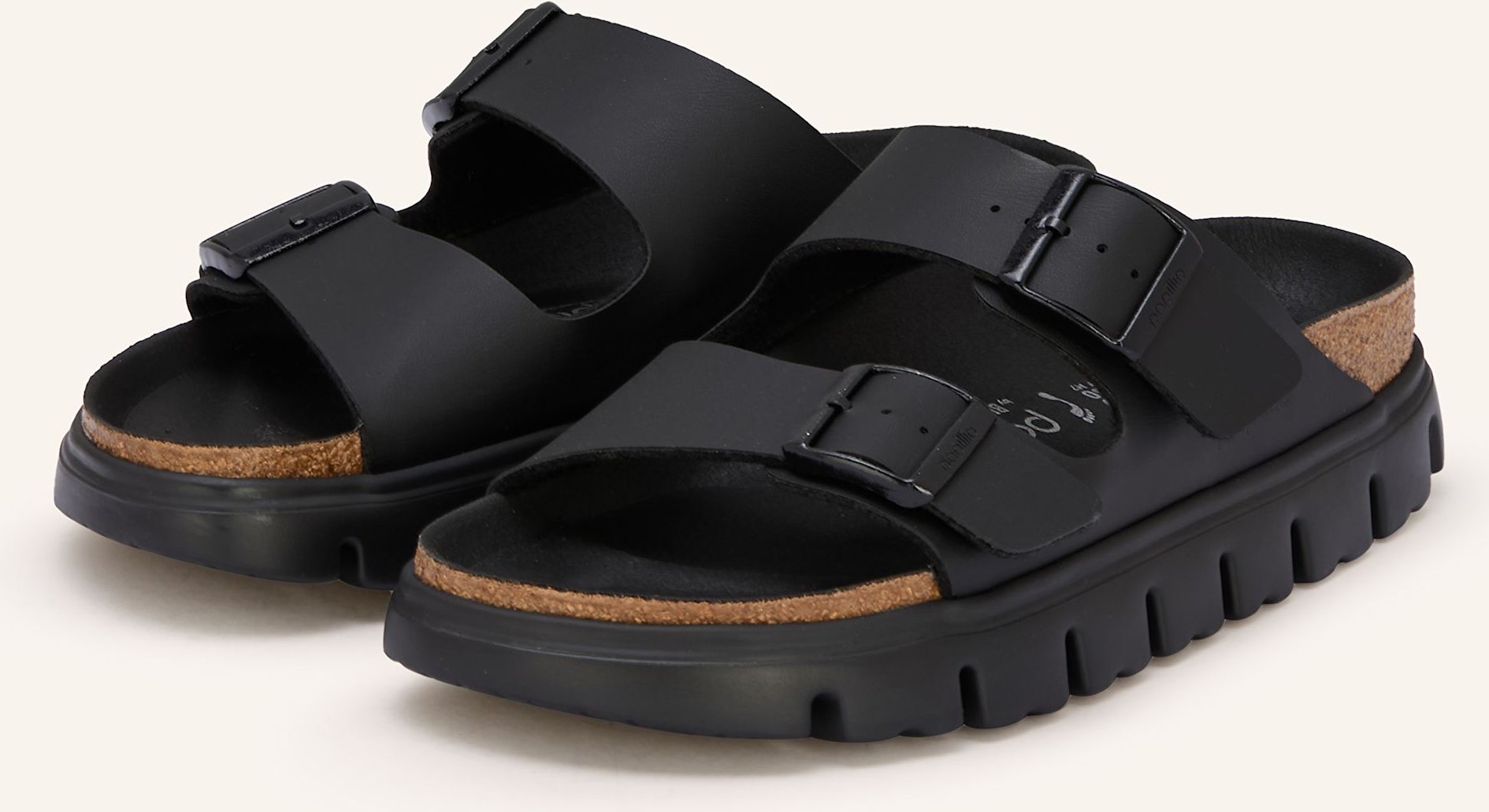 Birkenstock Pantoletten Arizona Chunky schwarz