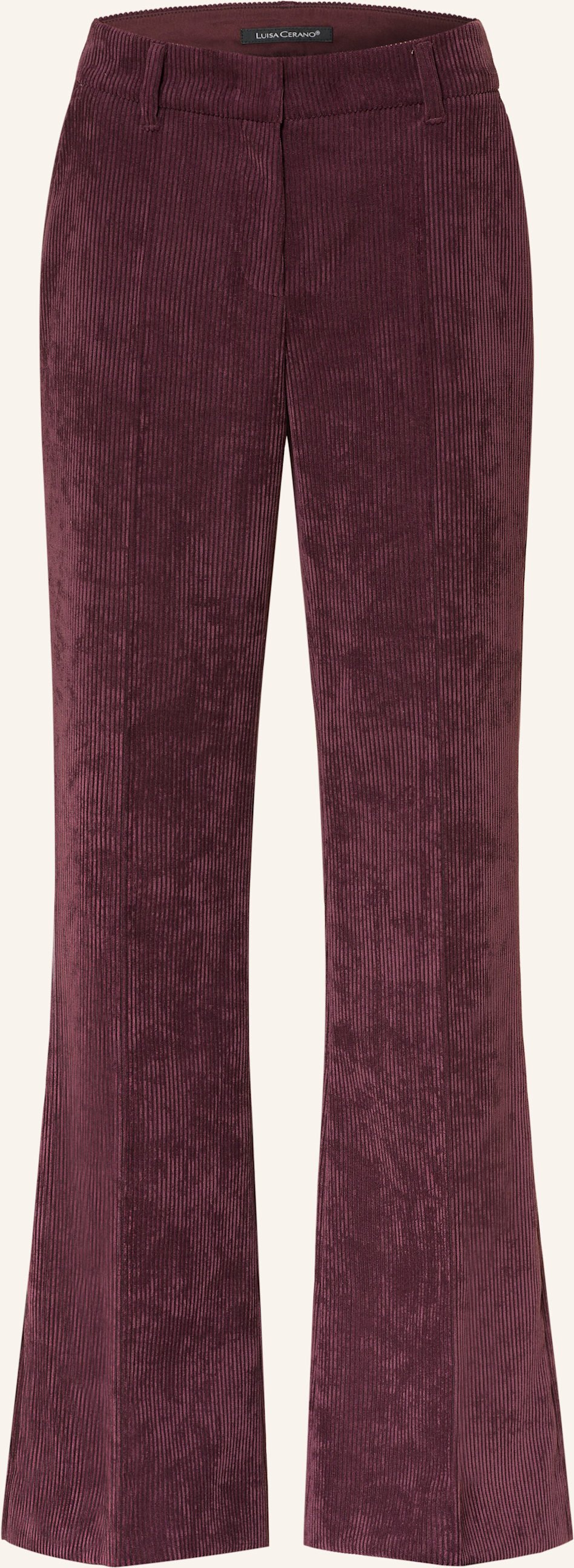 Luisa Cerano Bootcut-Hose Aus Cord lila