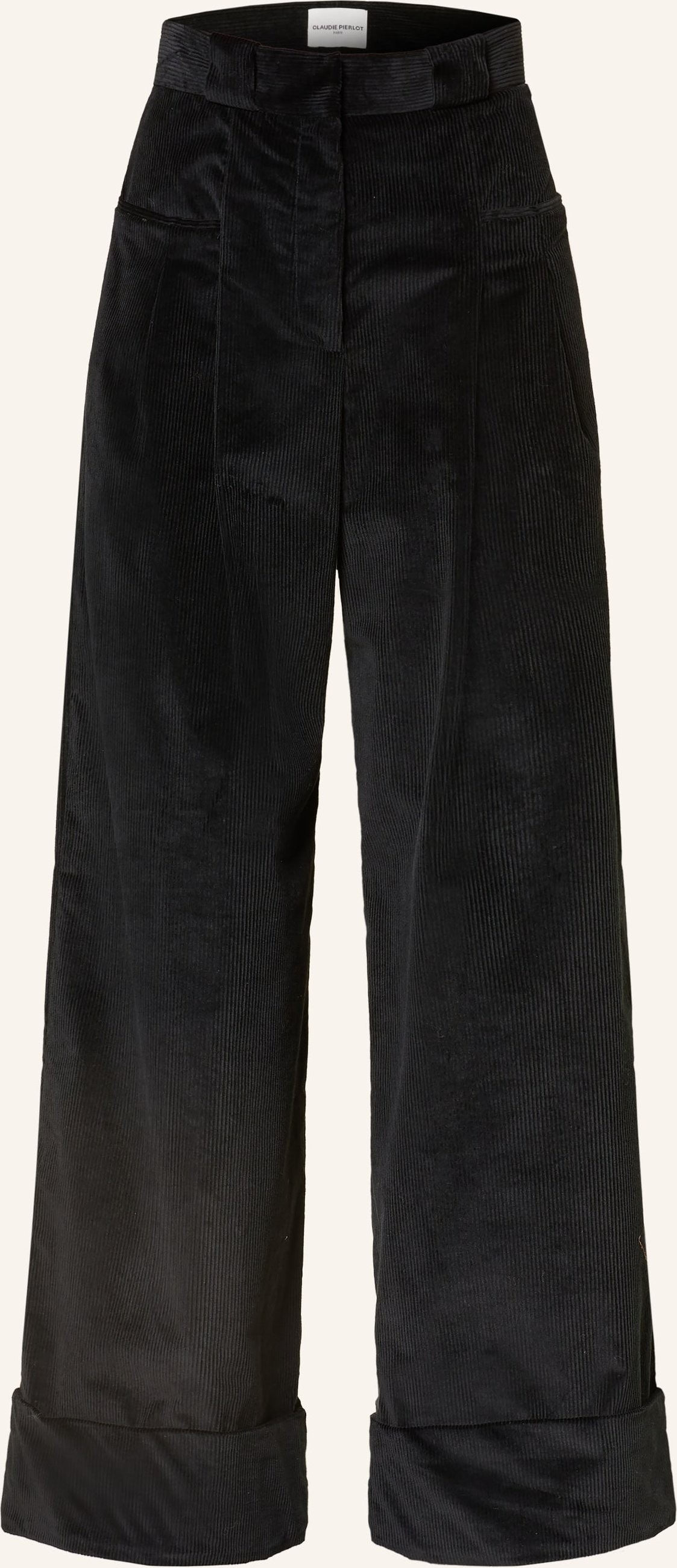 Claudie Pierlot Marlenehose Aus Cord schwarz