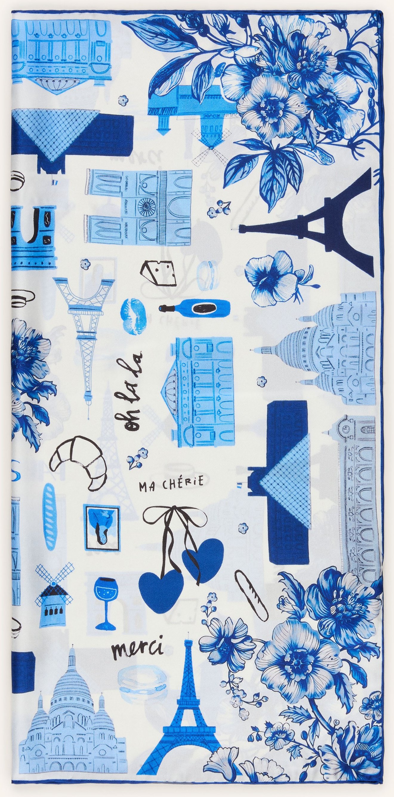 Codello Seidentuch blau