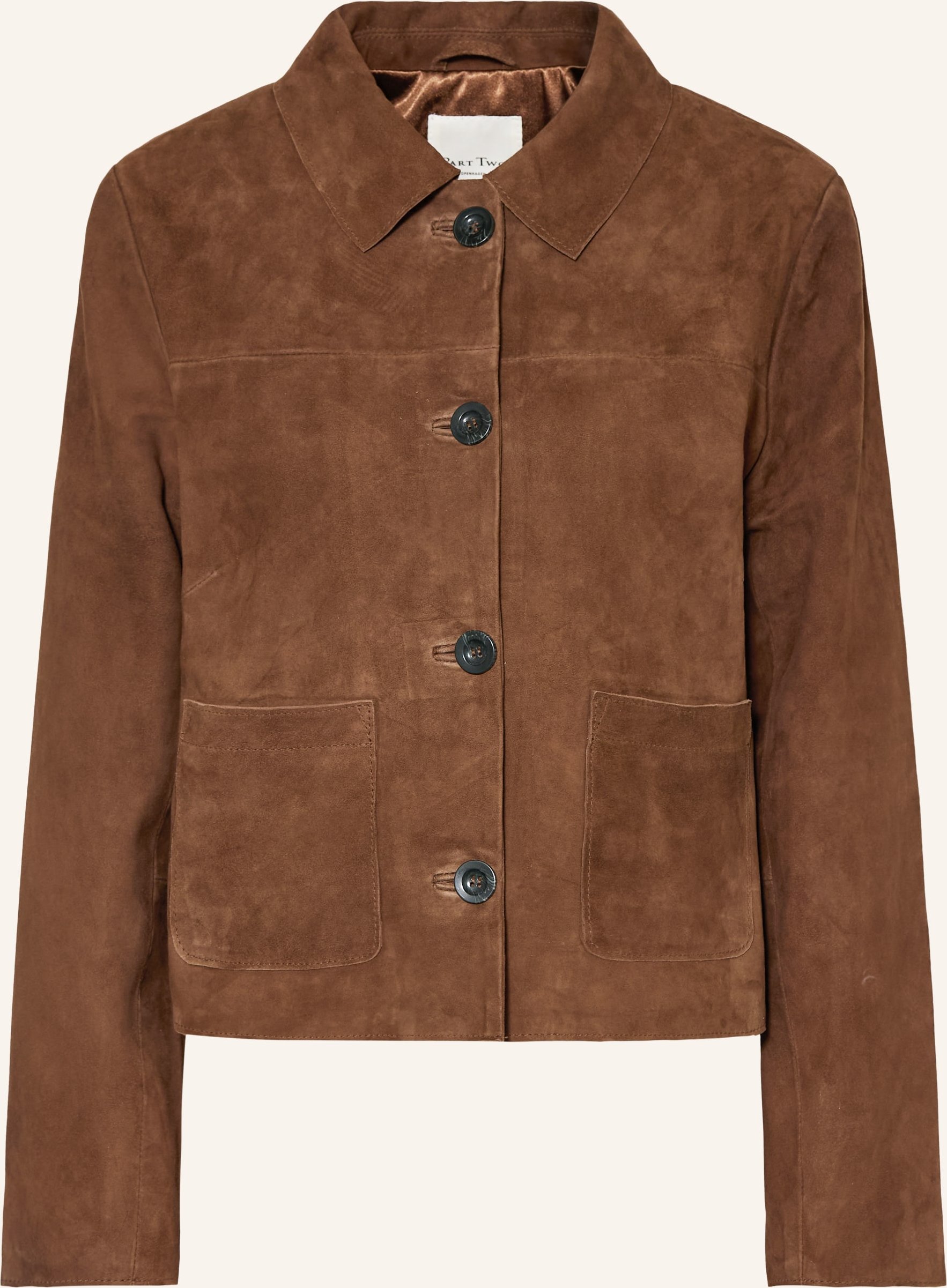 Part Two Lederjacke Nemapw braun