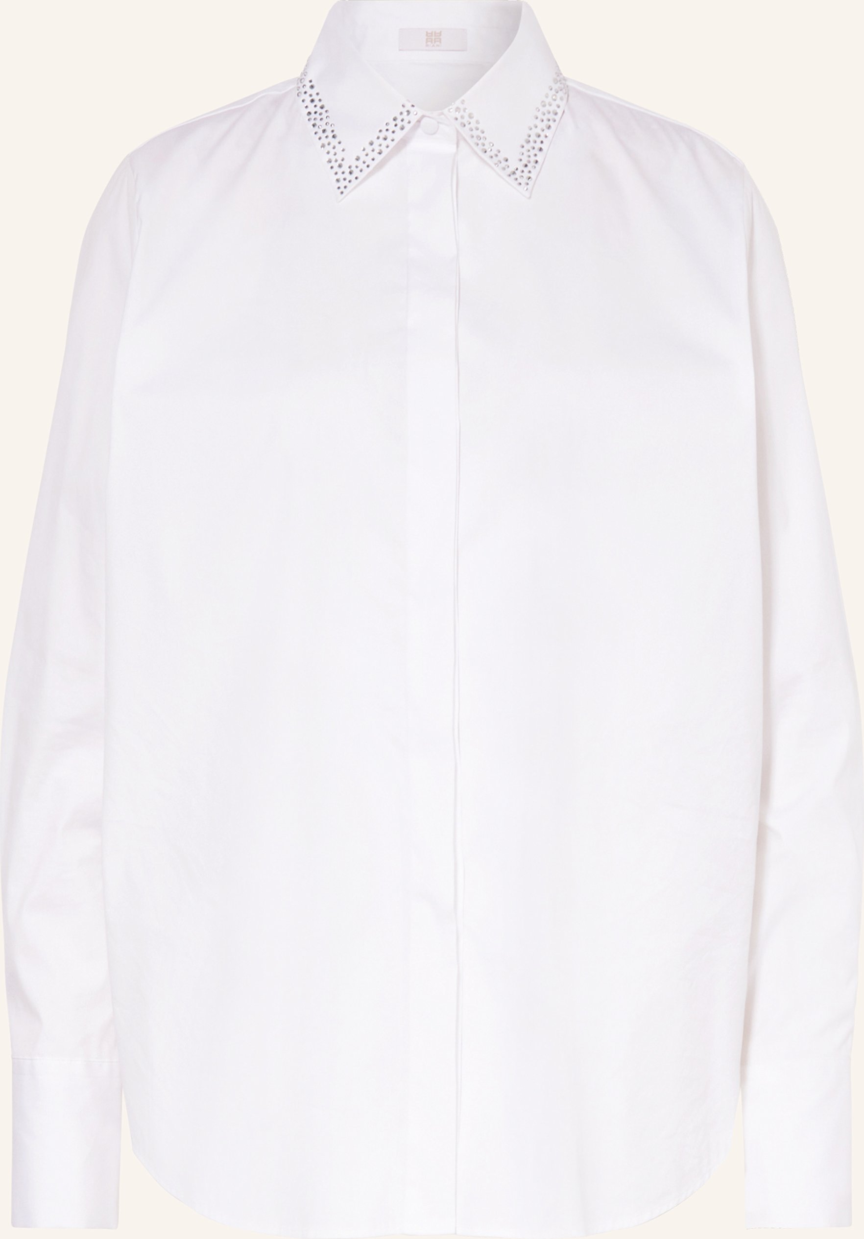 Riani Hemdbluse Mit Schmucksteinen weiss