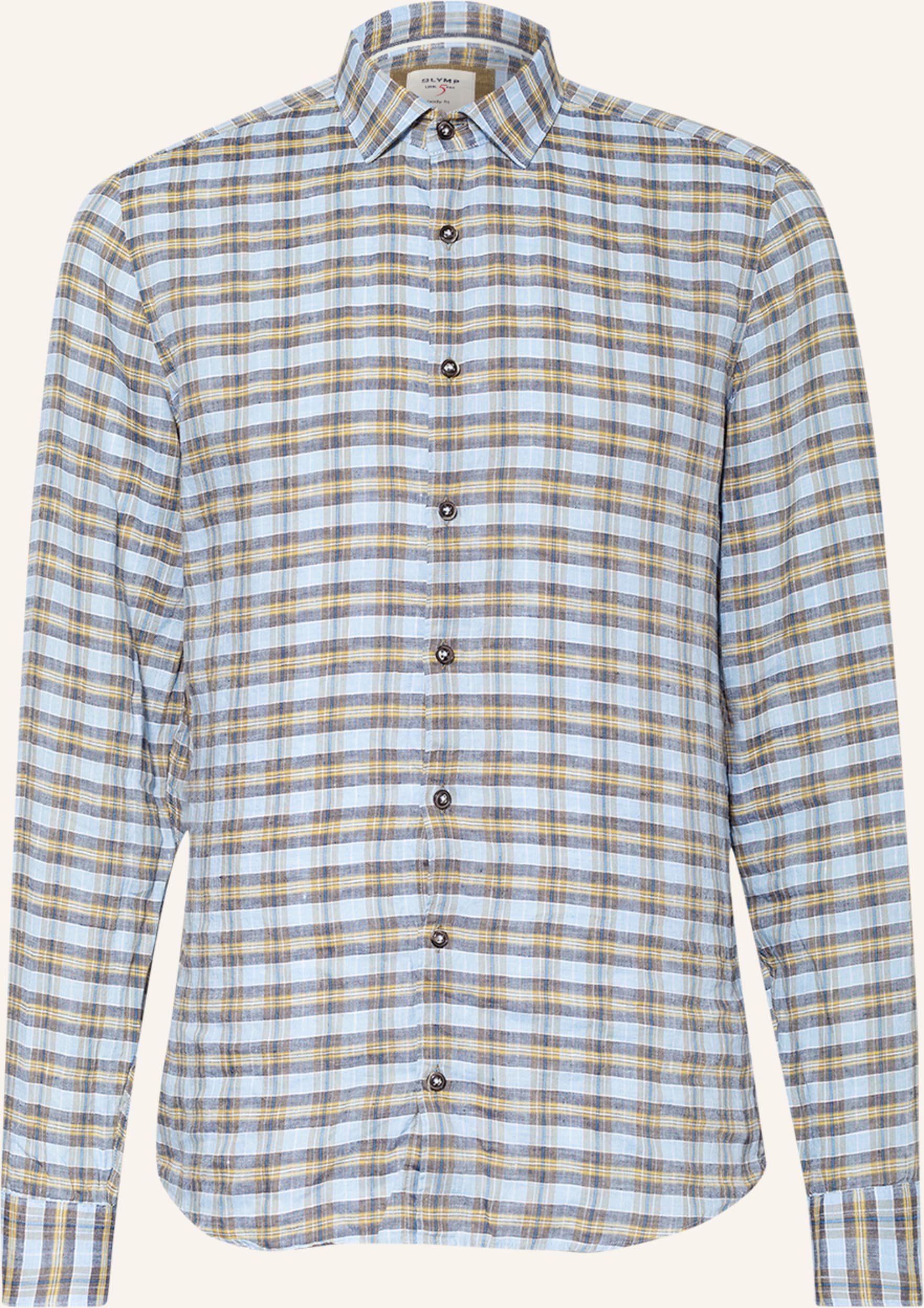 Thumbnail - Olymp Leinenhemd Level Five Body Fit blau