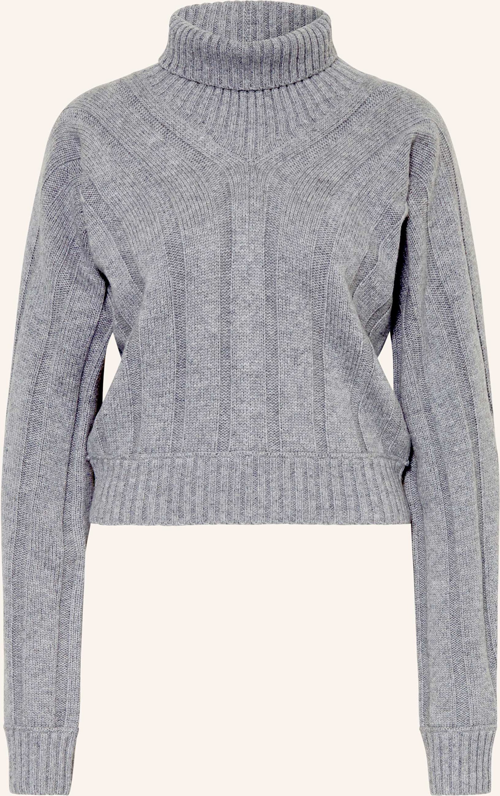Boss Rollkragenpullover Fisaniara grau