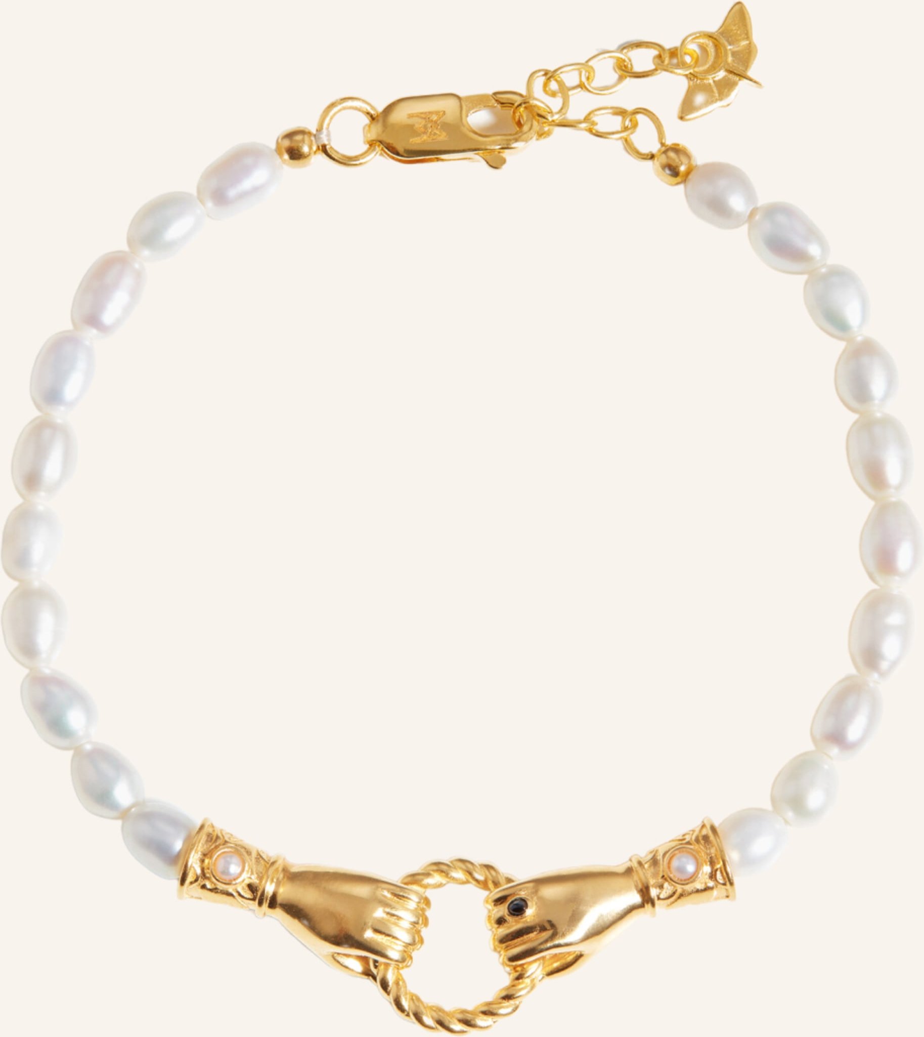 Missoma Armband Harris Reed In Good Hands Pearl By Glambou gold