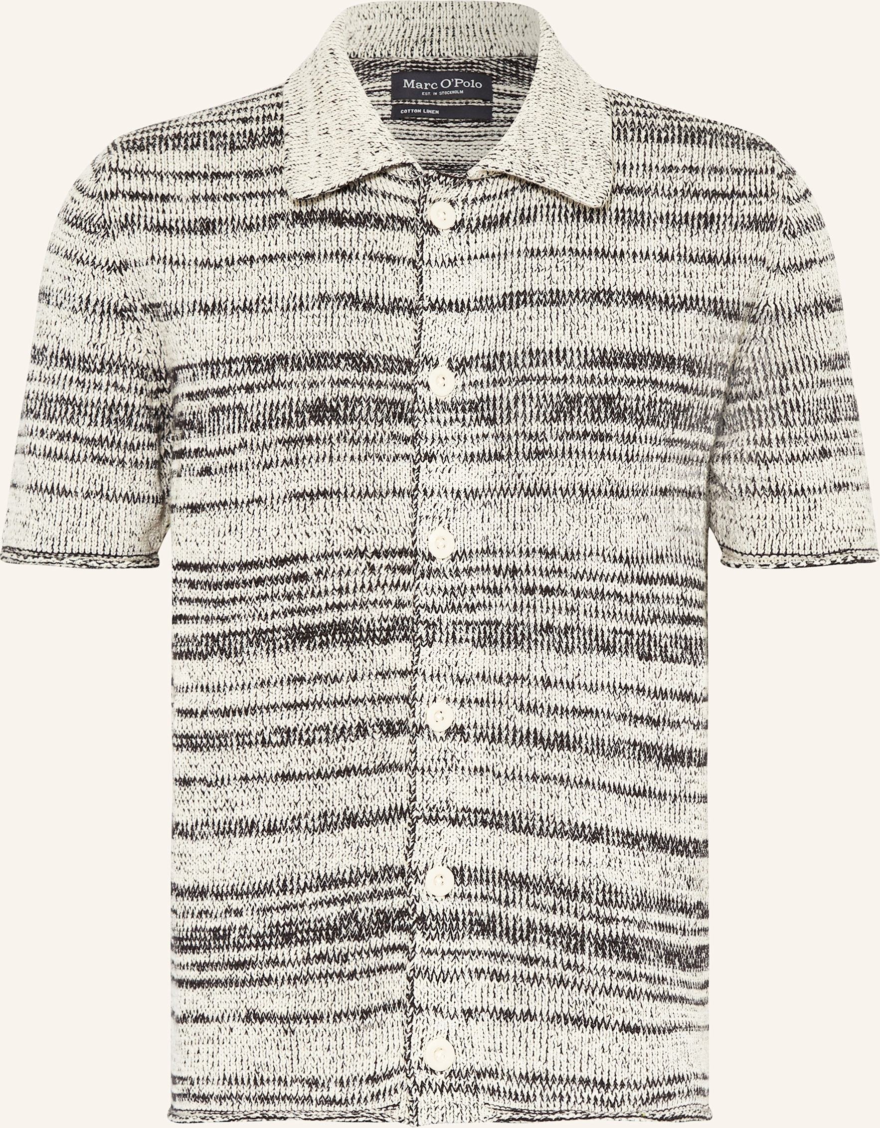 Marc O'polo Kurzarm-Hemd Slim Fit schwarz