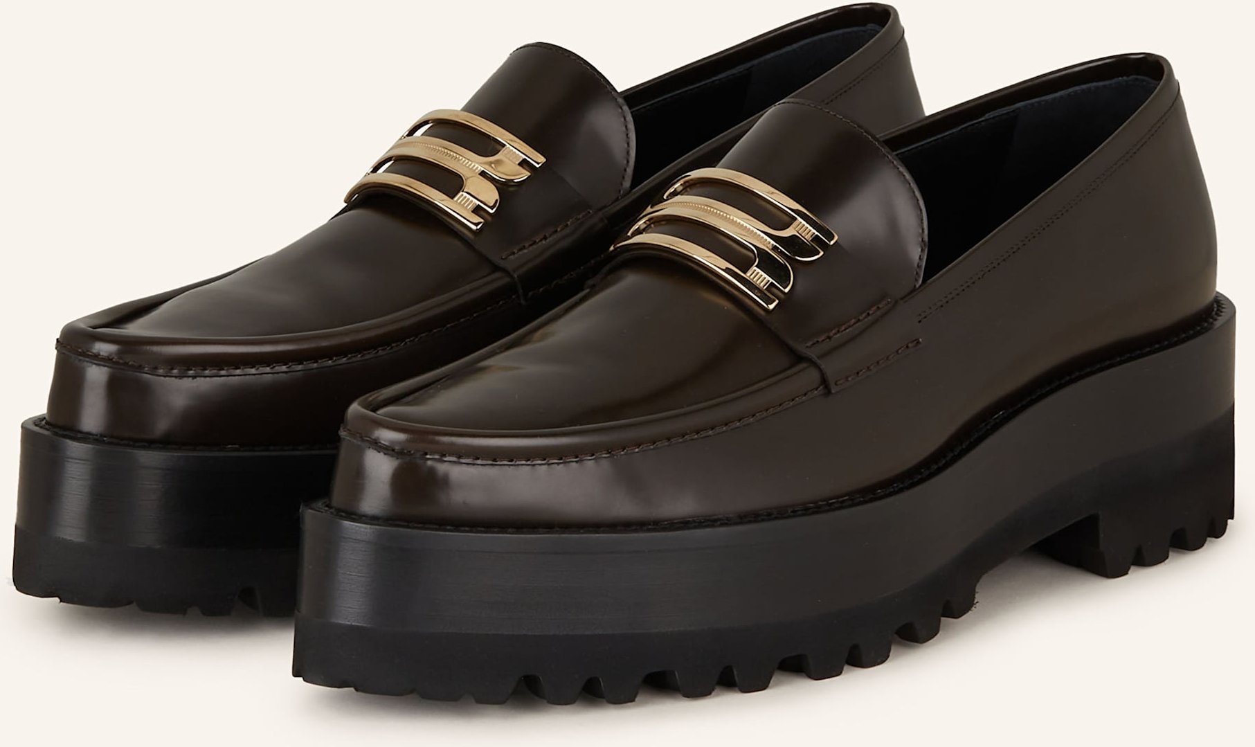 Victoria Beckham Plateau-Loafer braun
