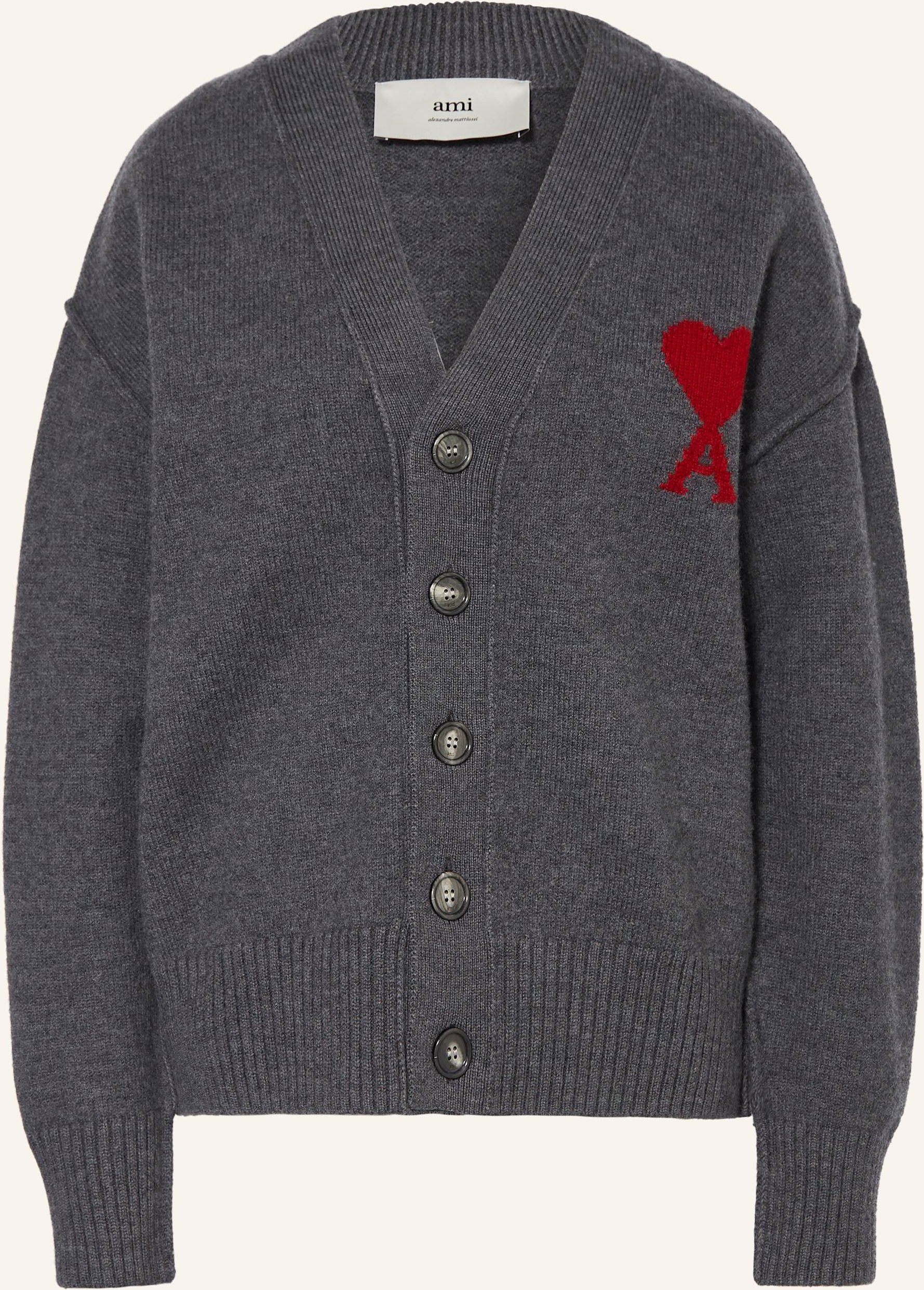 Ami Paris Strickjacke grau