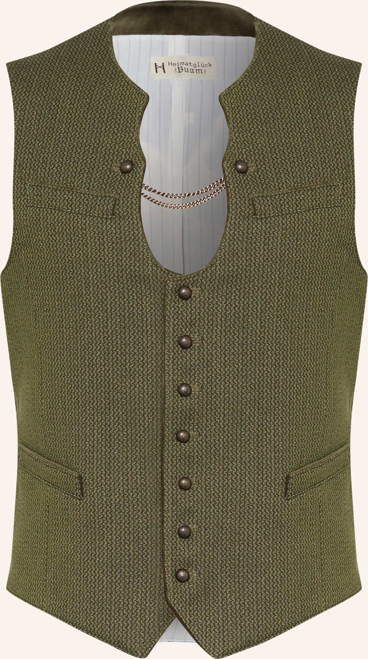 Heimatglück Tracht Trachtenweste Vitus gruen