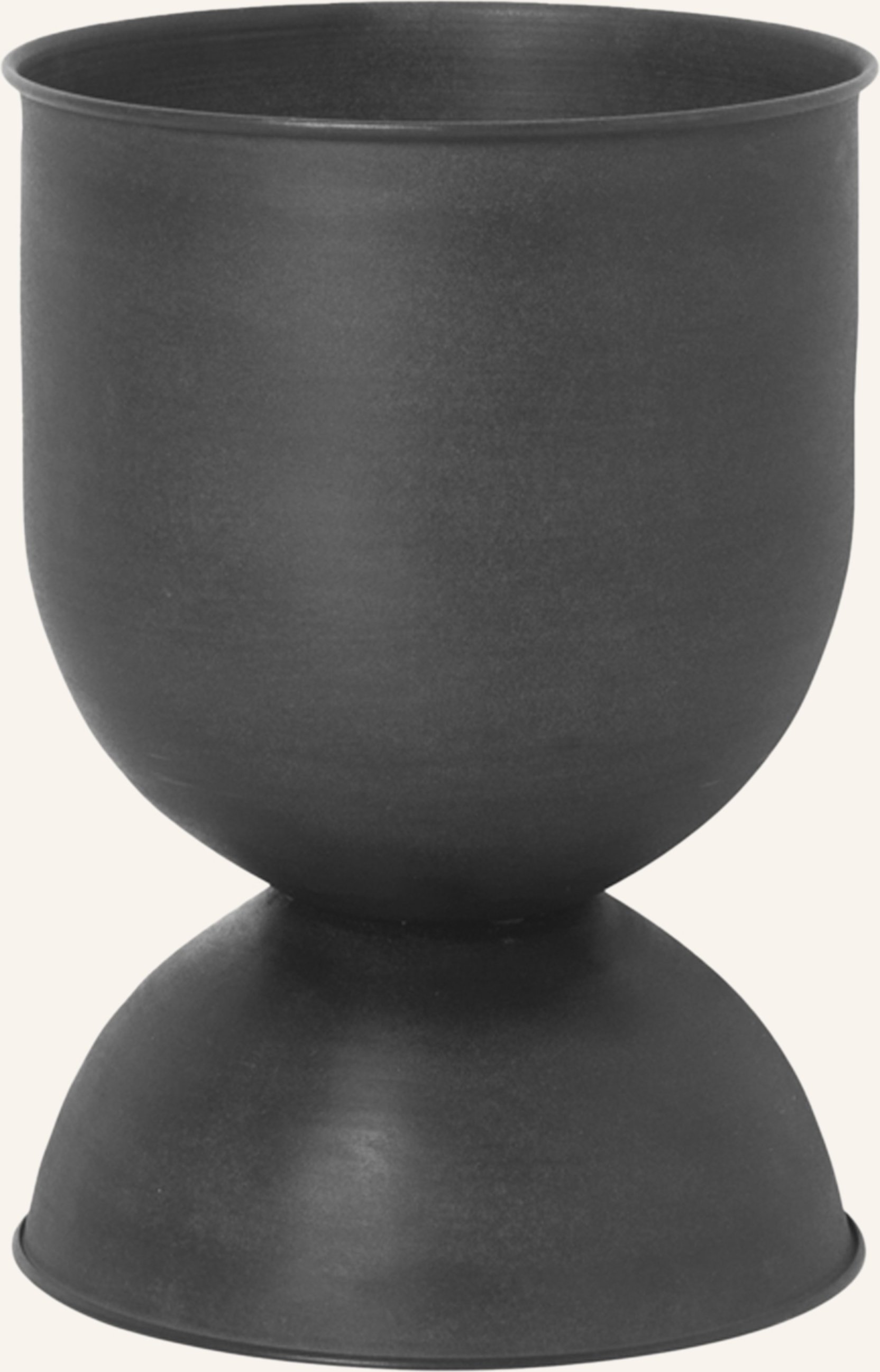 Ferm Living Blumentopf Hourglass Small schwarz