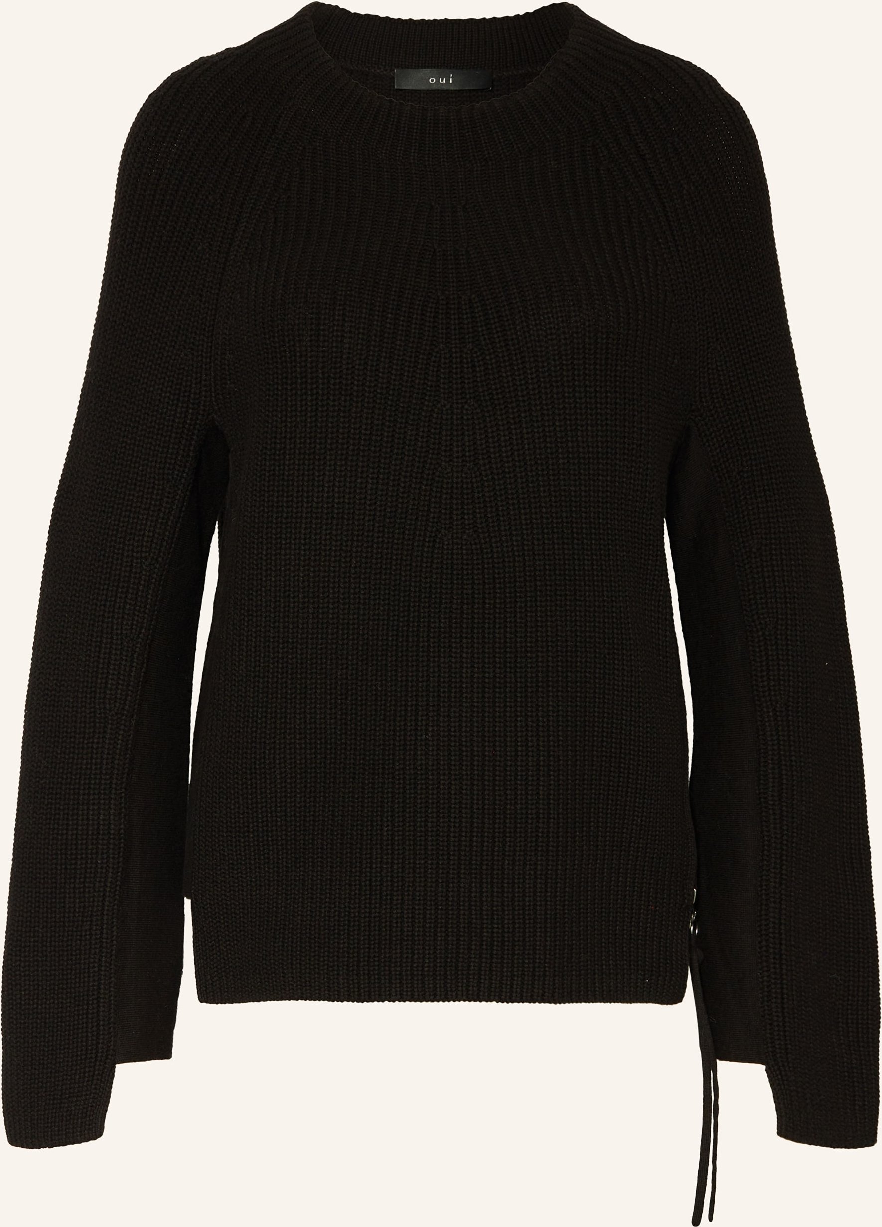 Oui Pullover schwarz