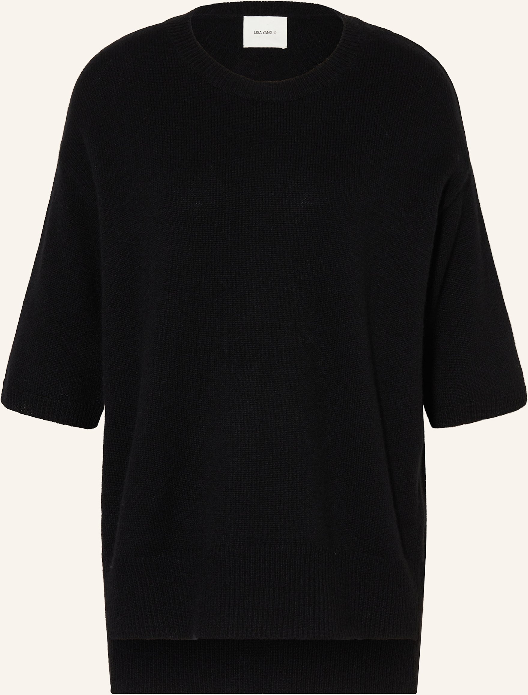 Lisa Yang Strickshirt Camille Aus Cashmere schwarz
