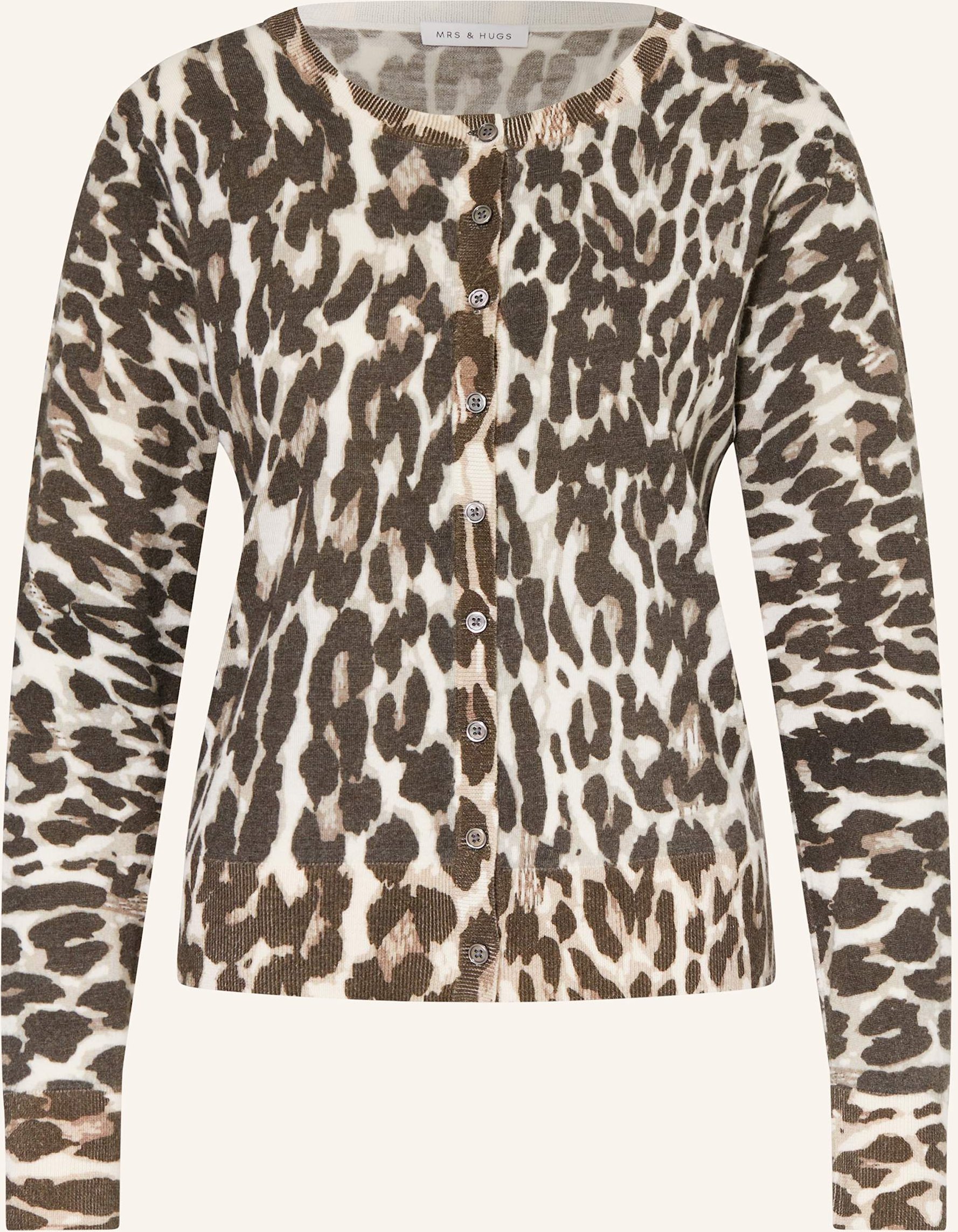 Mrs & Hugs Strickjacke braun