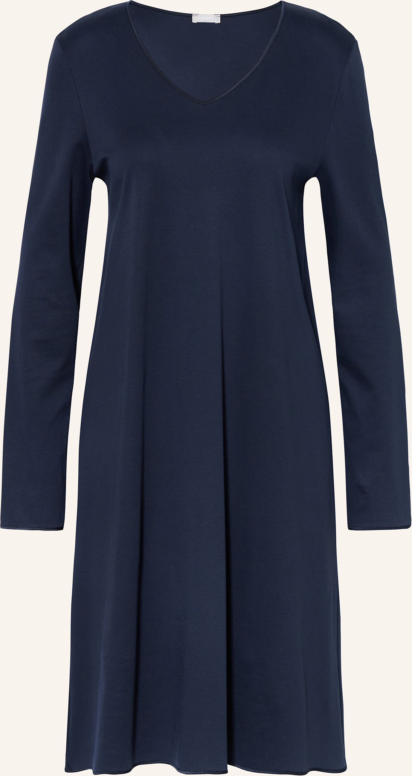 Hanro Nachthemd Cotton Silk blau