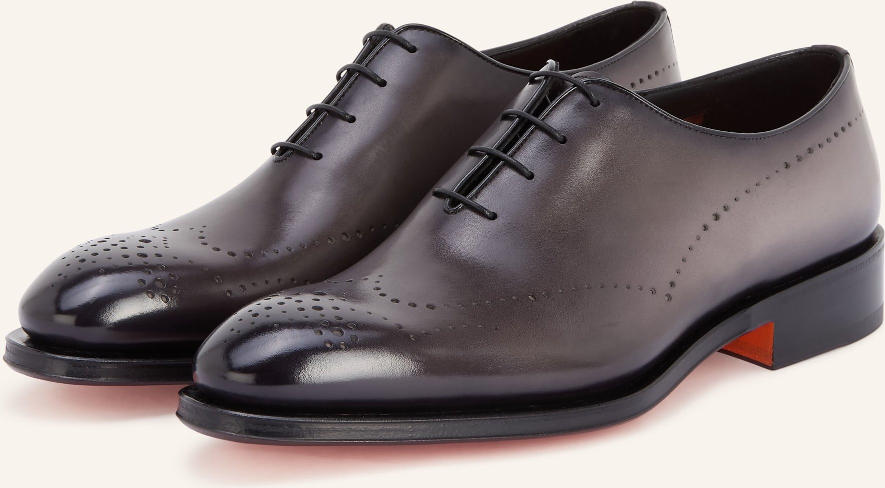 Santoni Schnürer Kaj grau