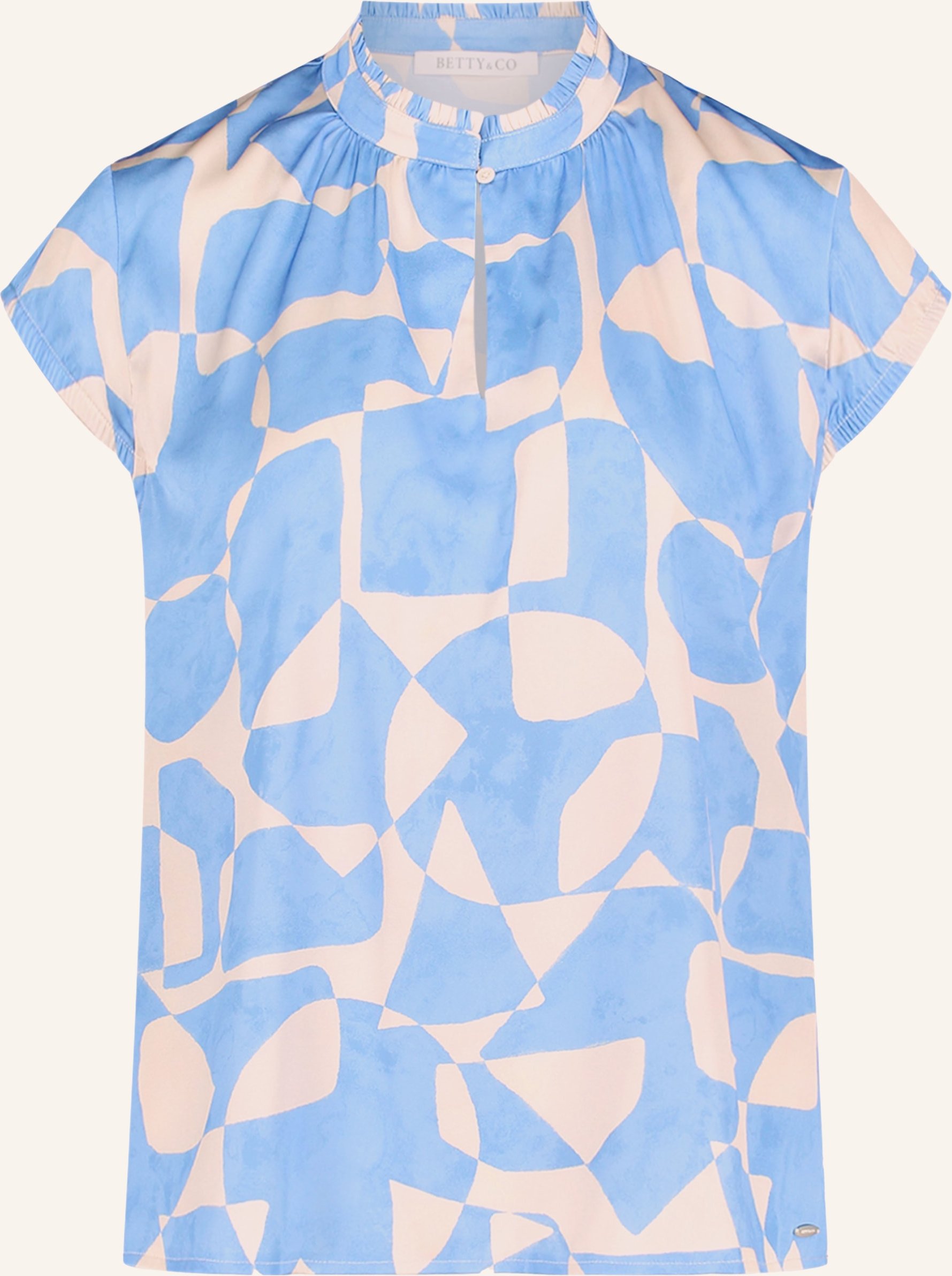 Betty&Co Blusenshirt Aus Satin blau