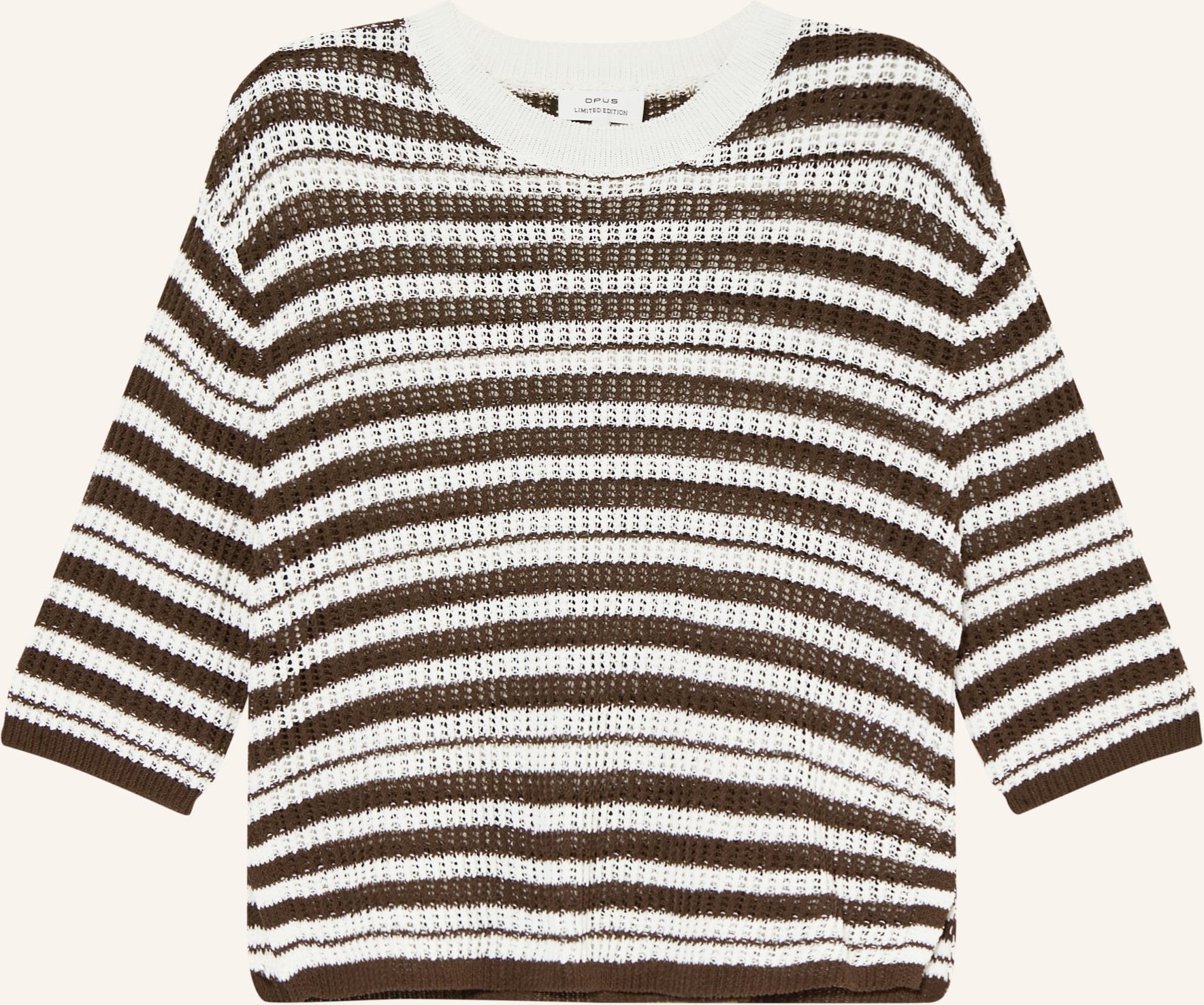 Opus Pullover Punny Mit 3/4-Arm braun