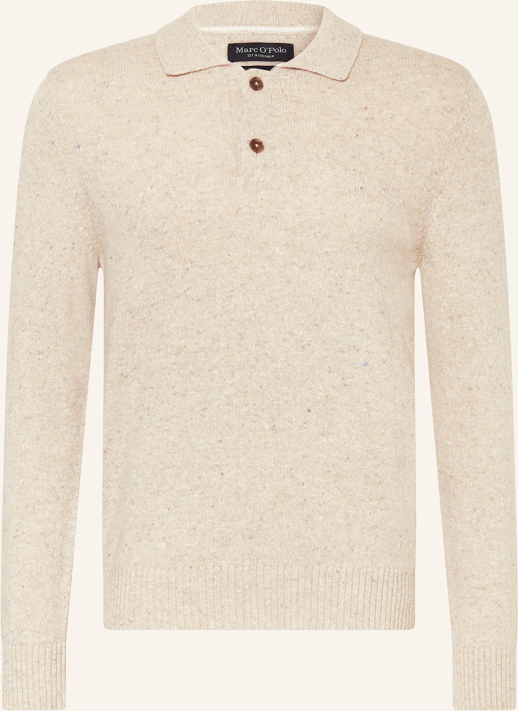 Marc O'polo Strick-Poloshirt beige