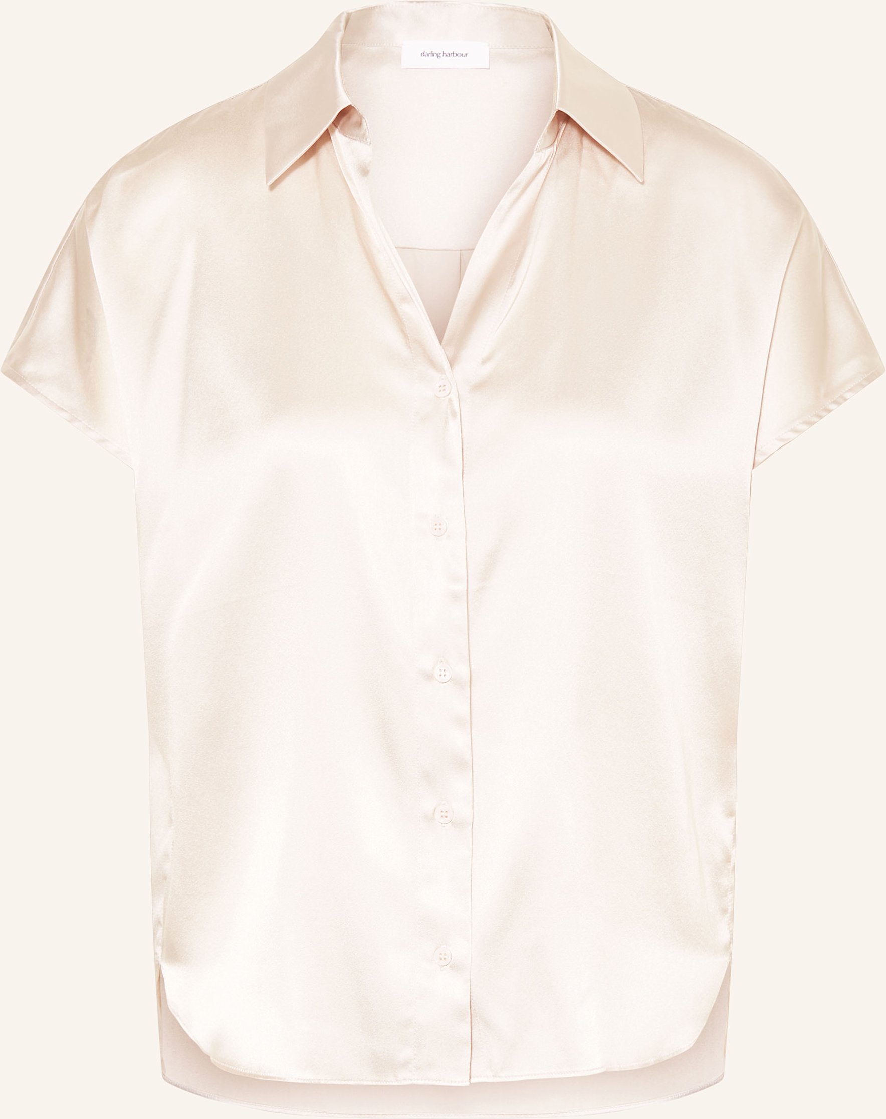 Darling Harbour Hemdbluse Aus Seide weiss