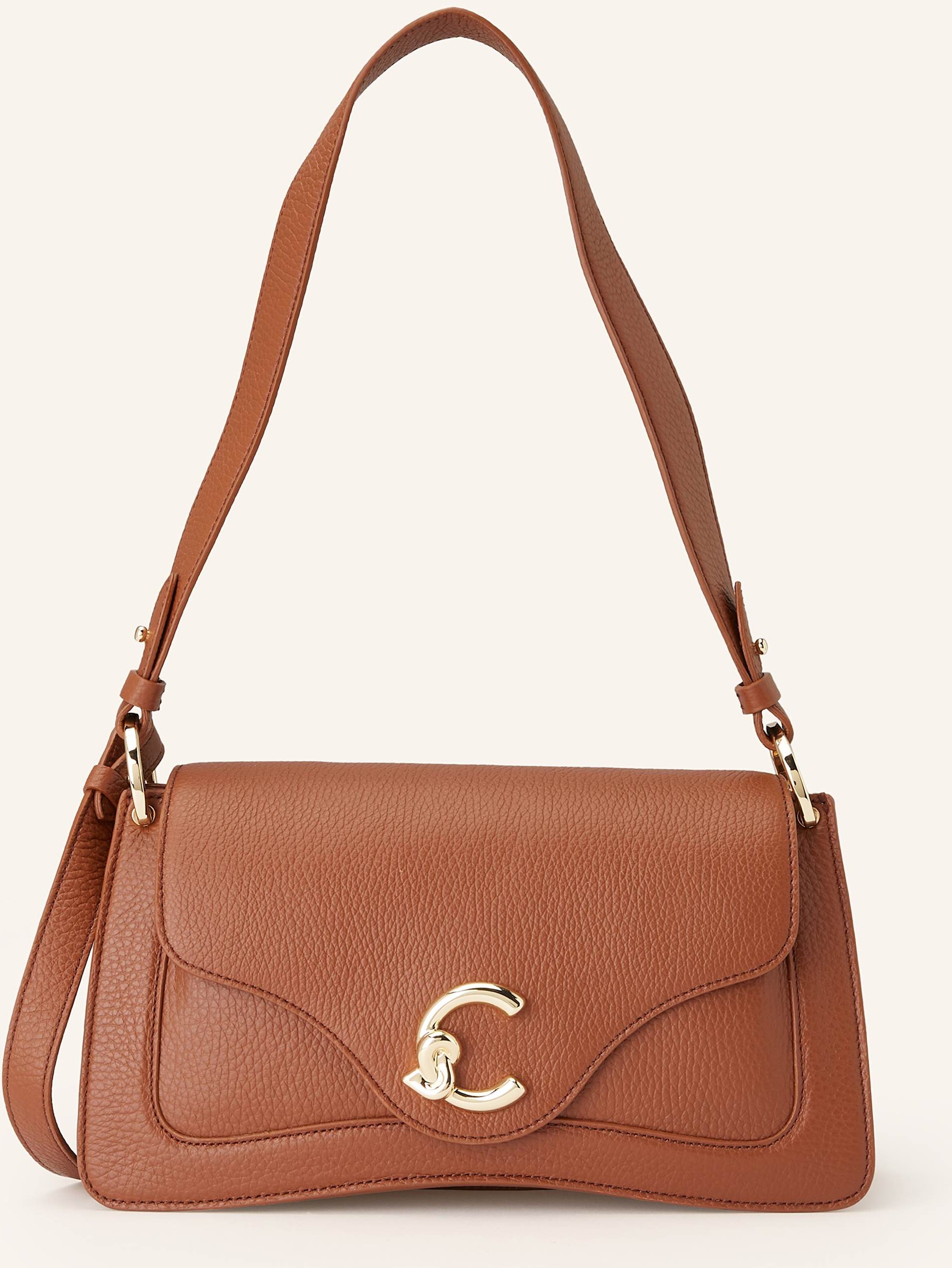 Coccinelle Schultertasche braun