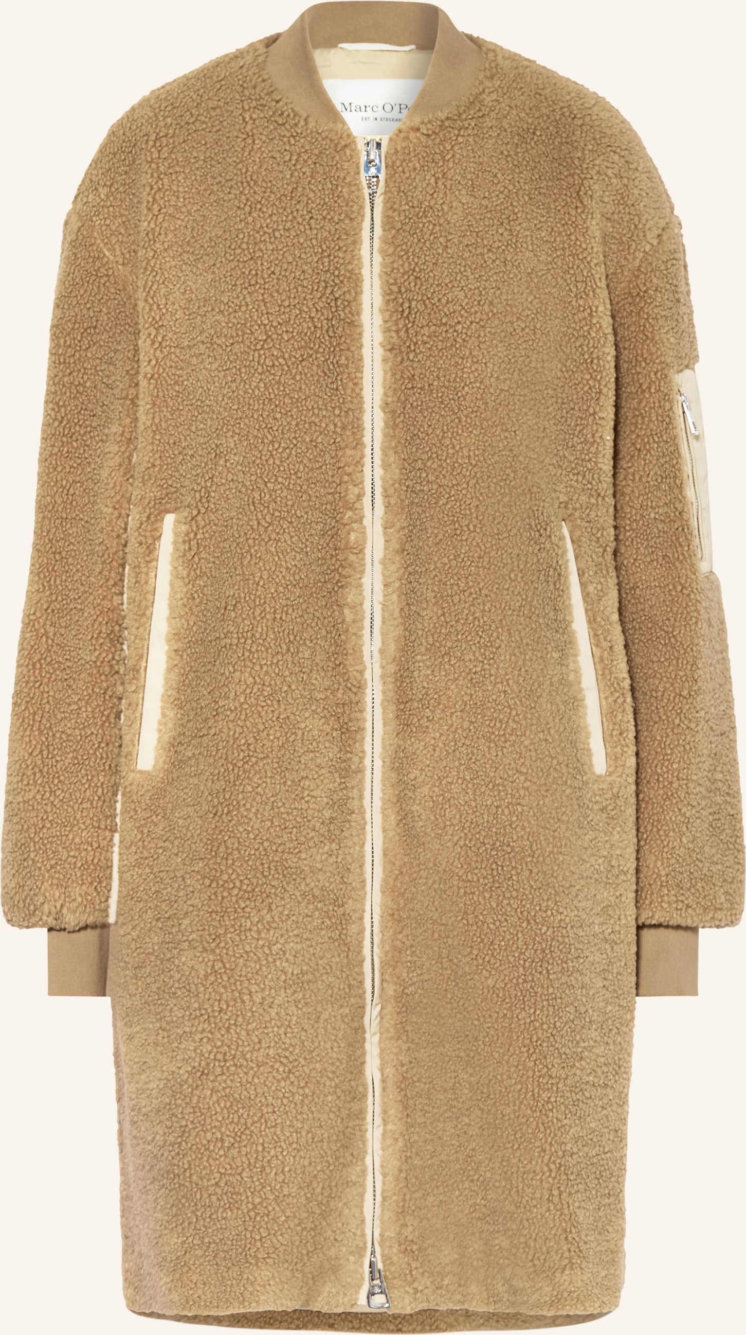 Marc O'polo Teddyfell-Mantel braun