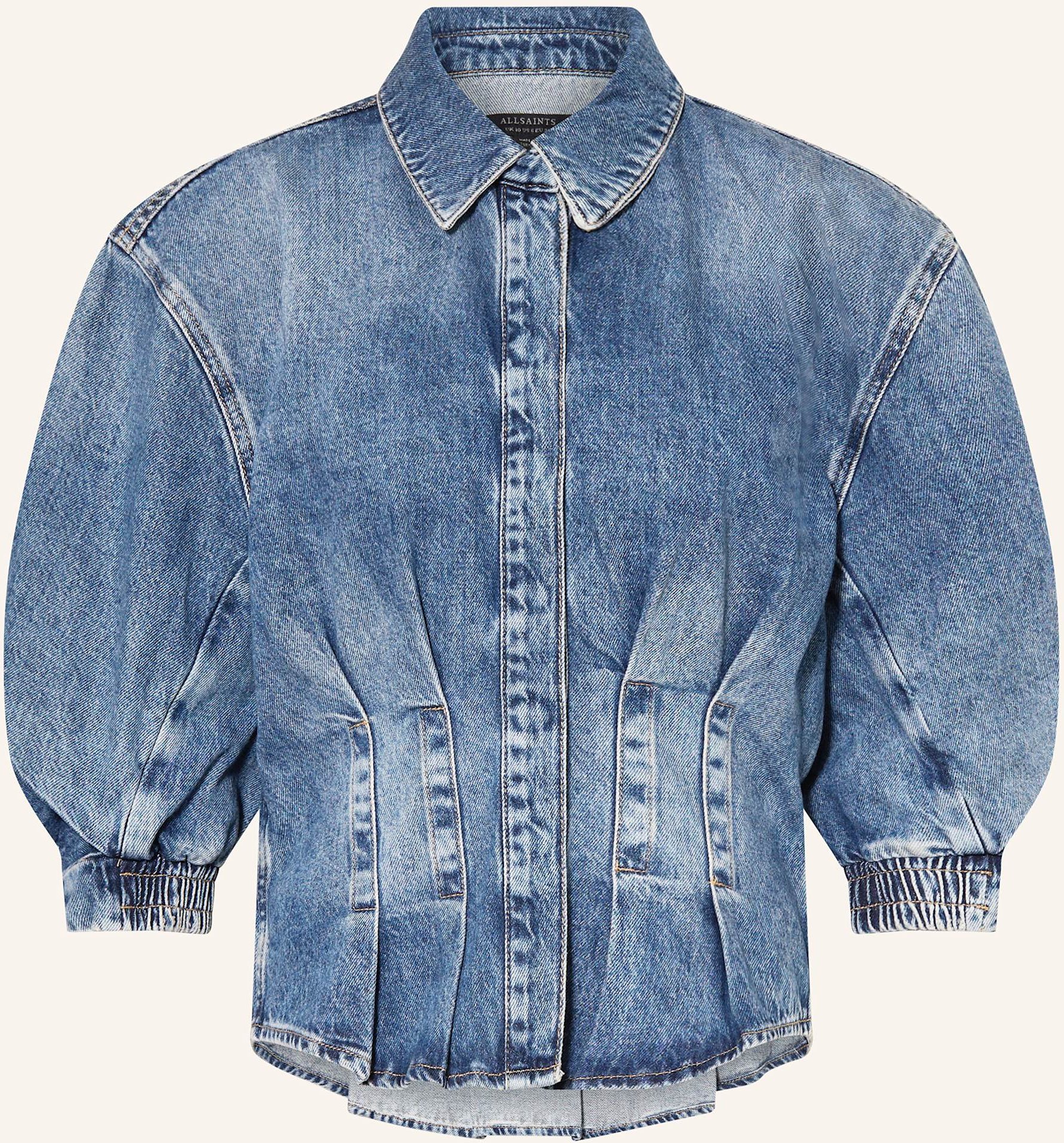 Allsaints Jeansbluse Nancy Mit 3/4-Arm blau