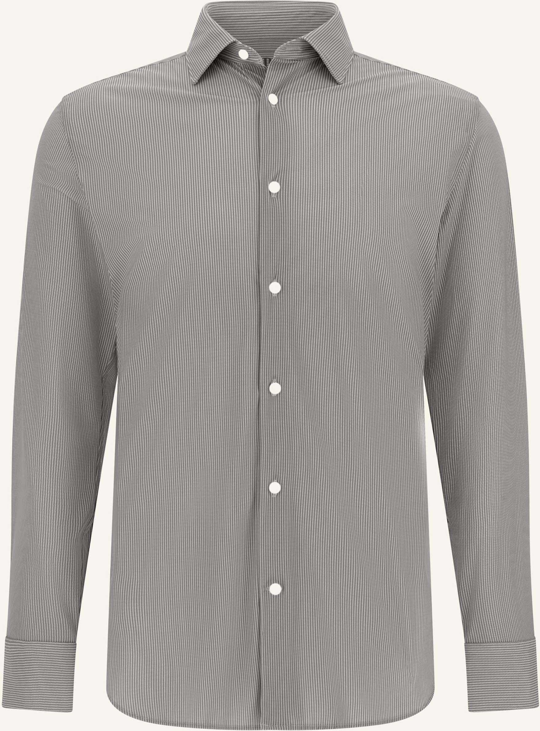 Boggi Milano Hemd Slim Fit braun