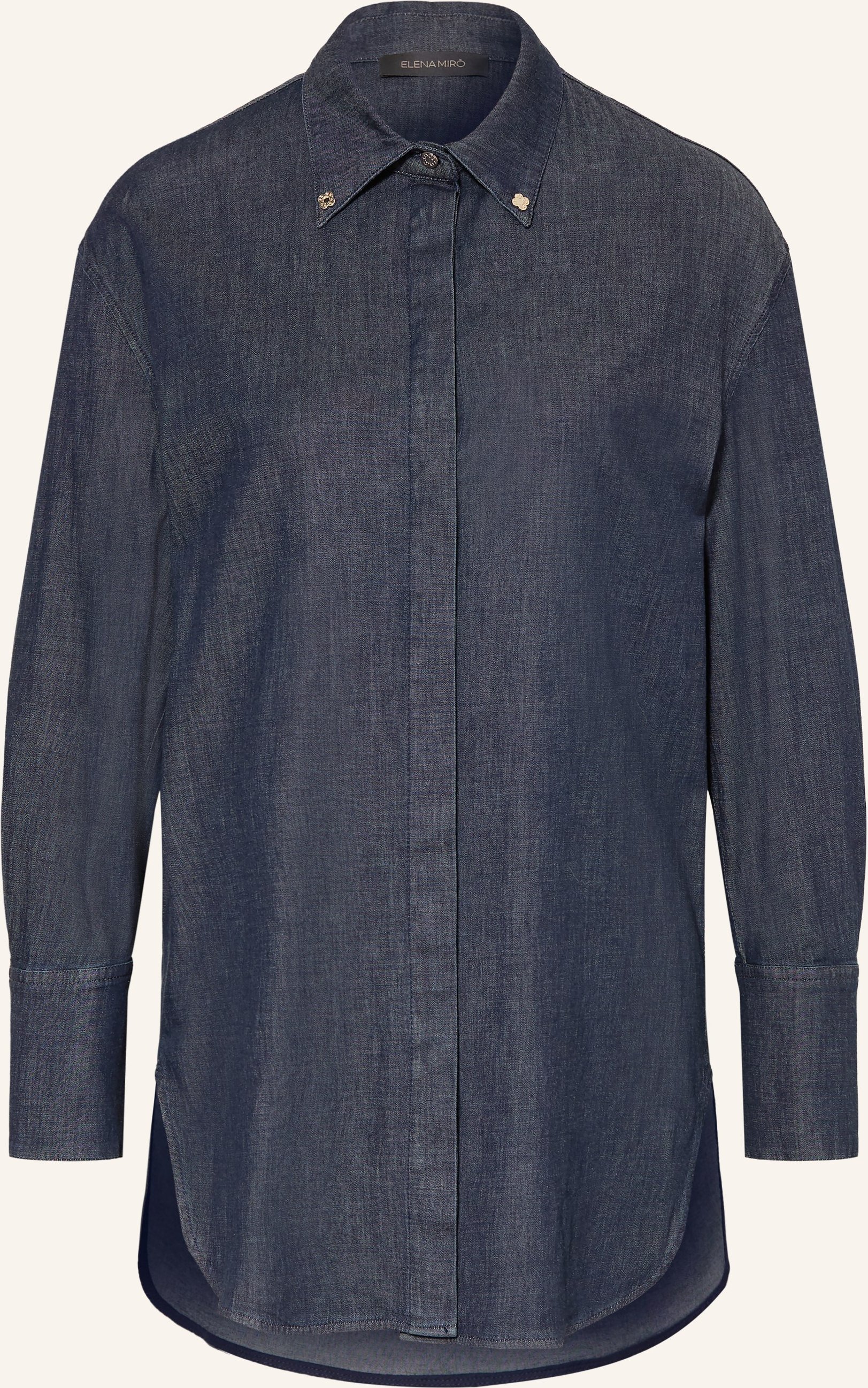 Elena Miro Jeansbluse blau