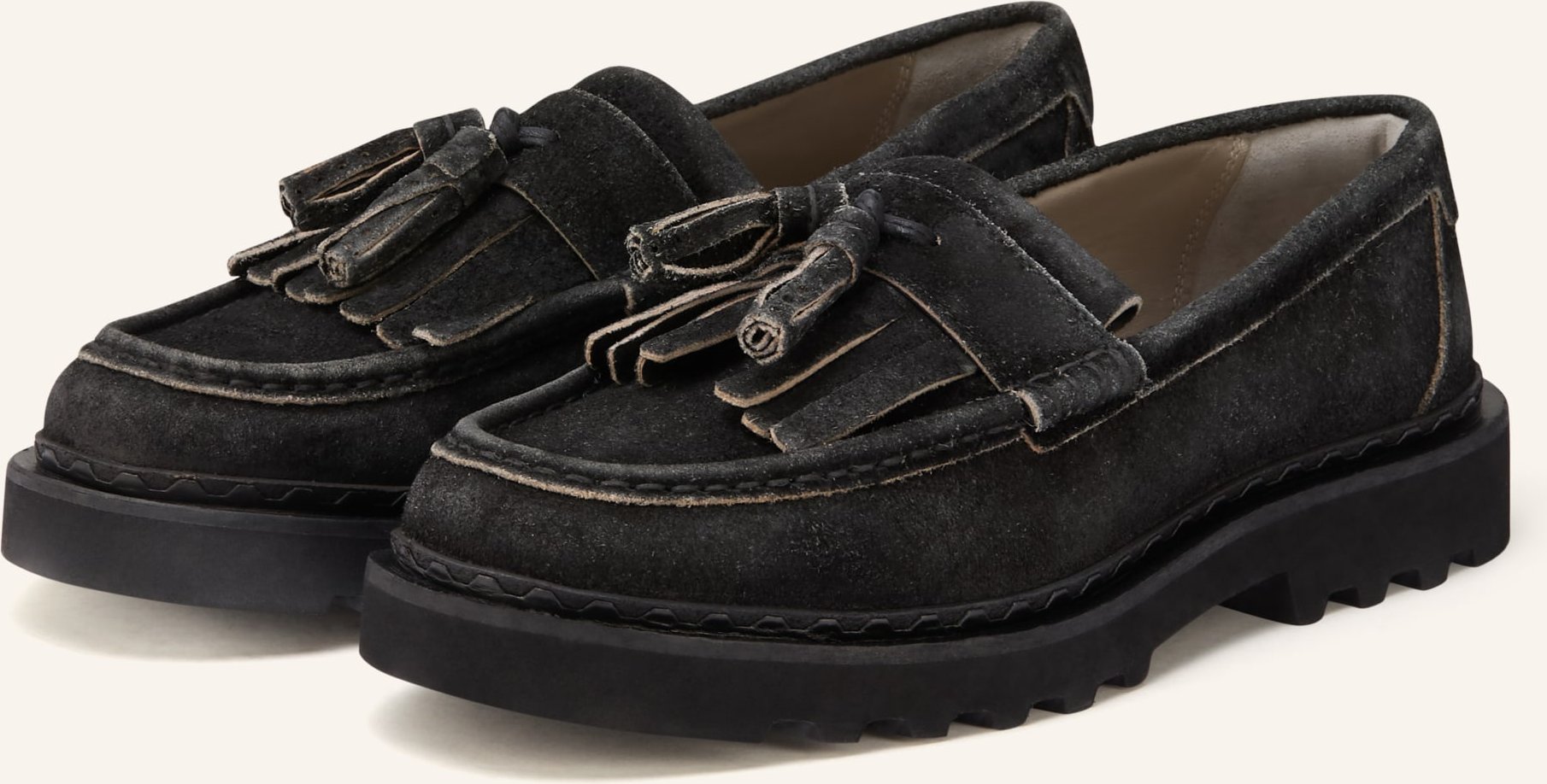 Allsaints Loafer Skiff grau