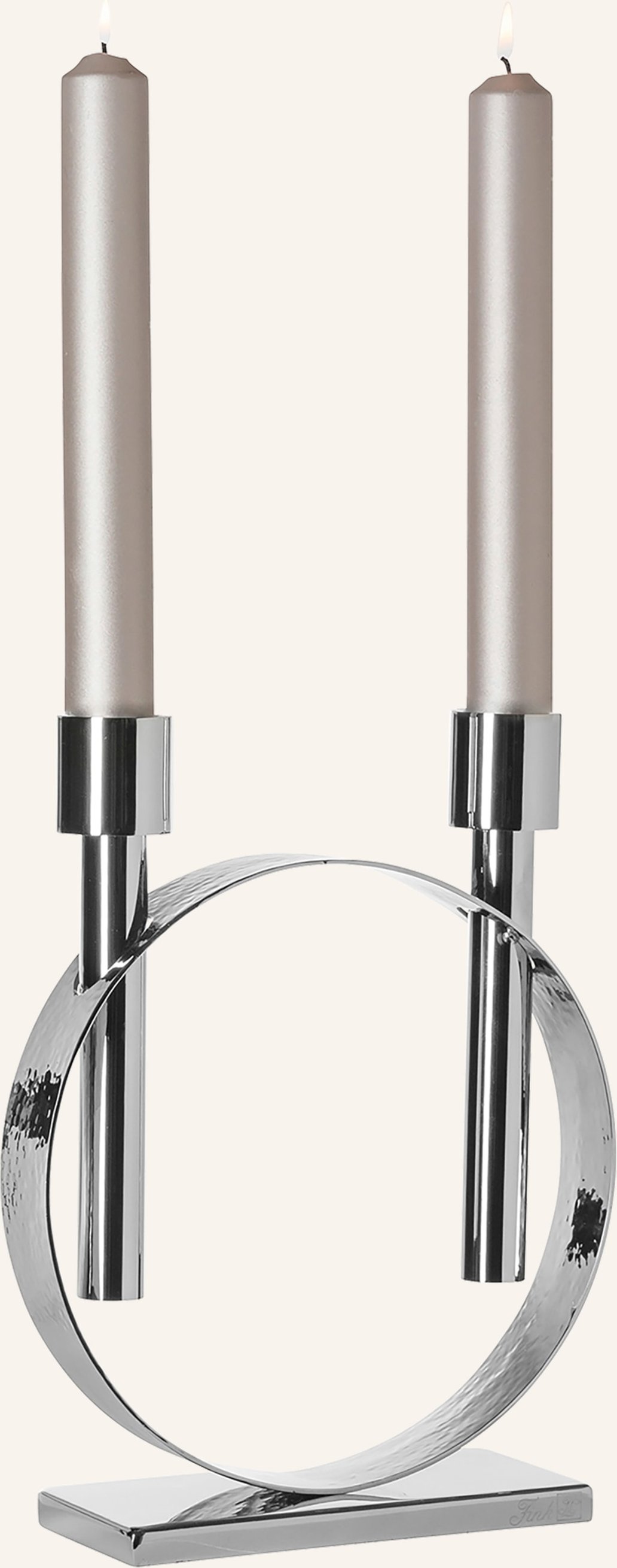 Fink Leuchter, 2-Flammig Carpio silber