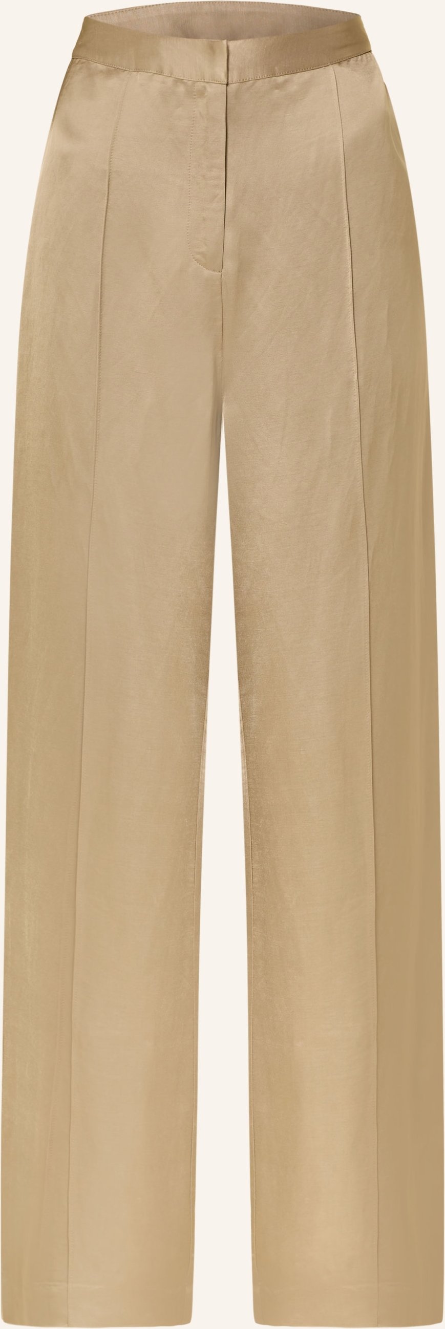 Mrs & Hugs Marlenehose Aus Satin gruen