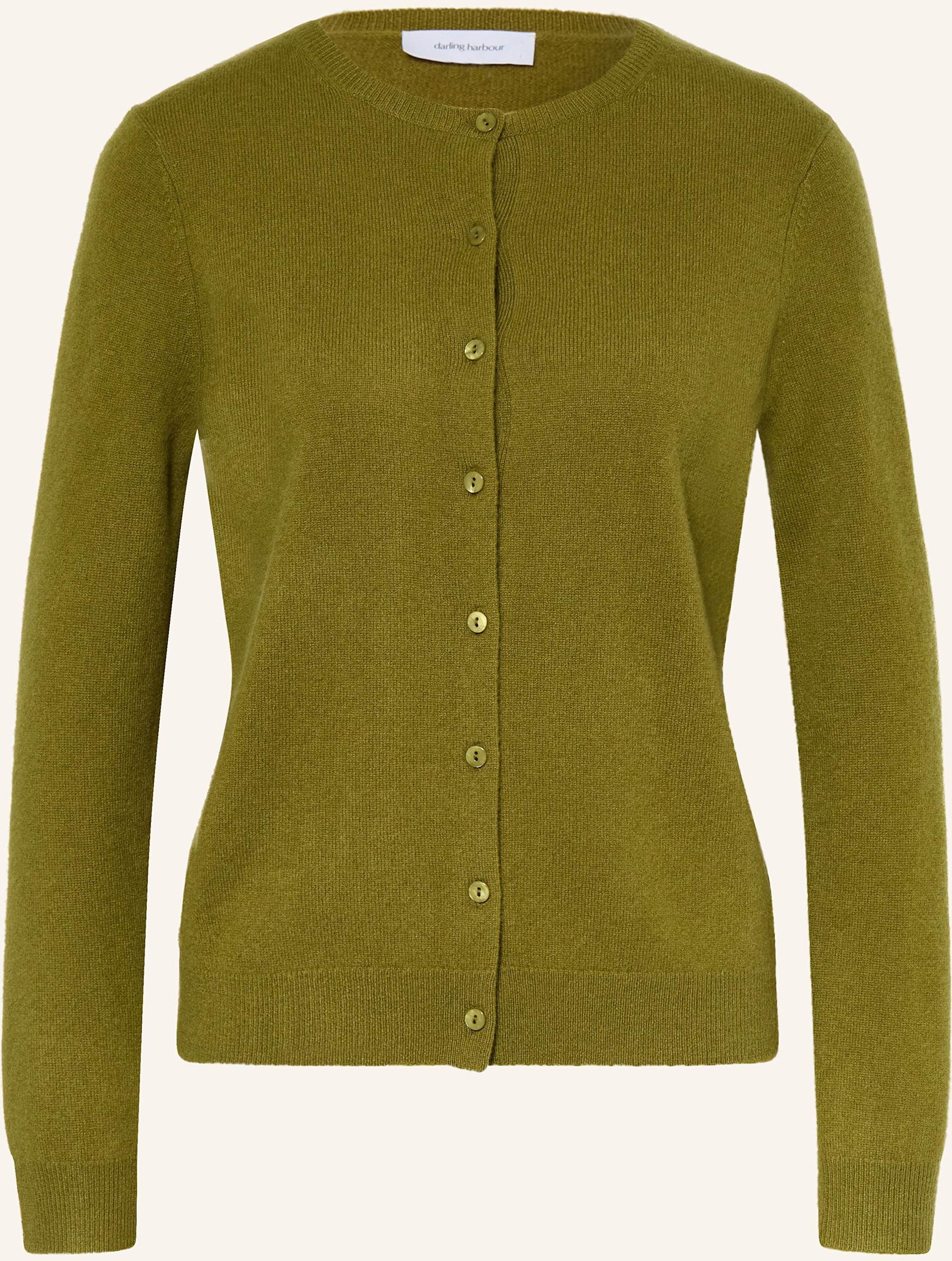 Darling Harbour Strickjacke Aus Cashmere gruen