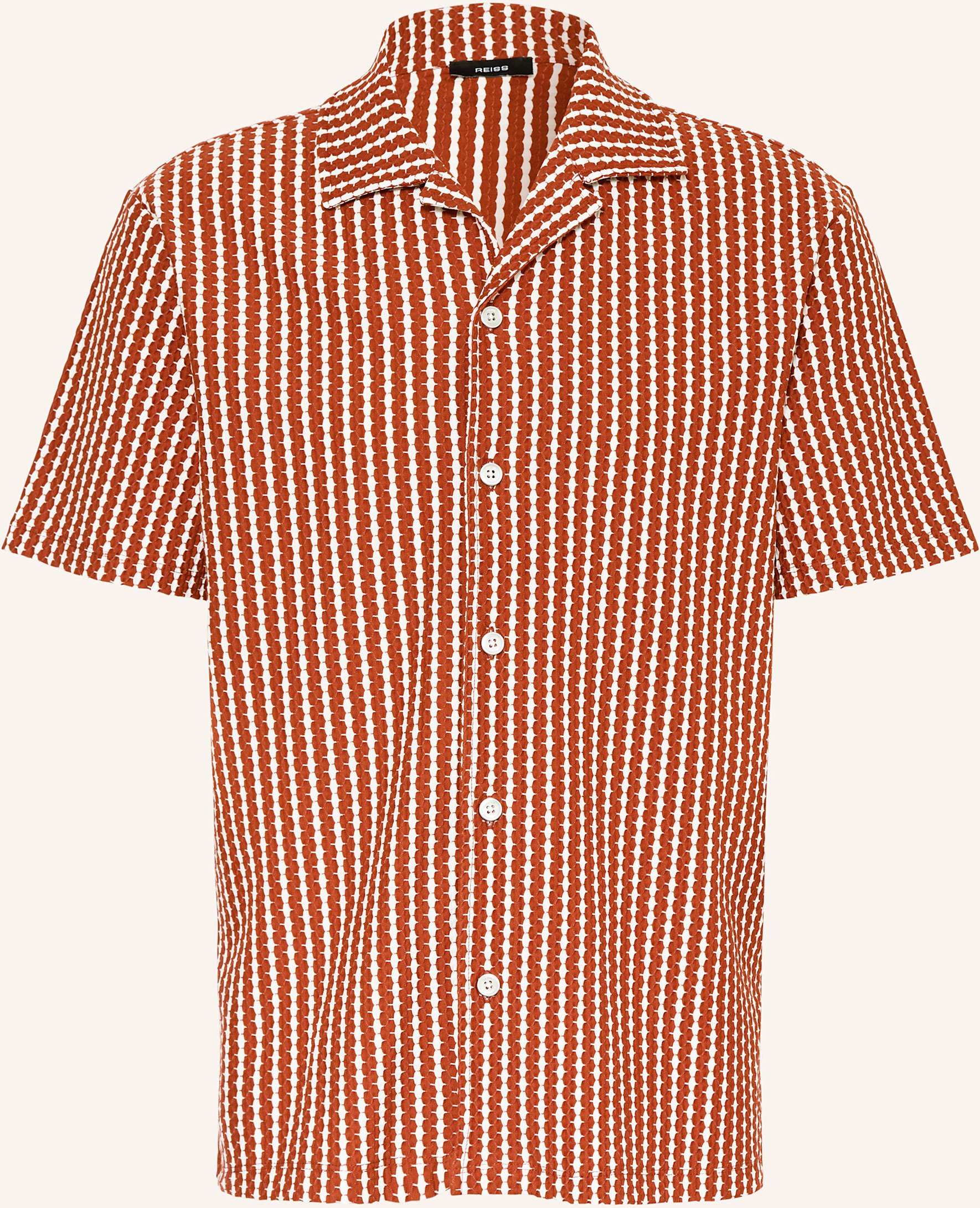 Reiss Resorthemd Tower Comfort Fit braun