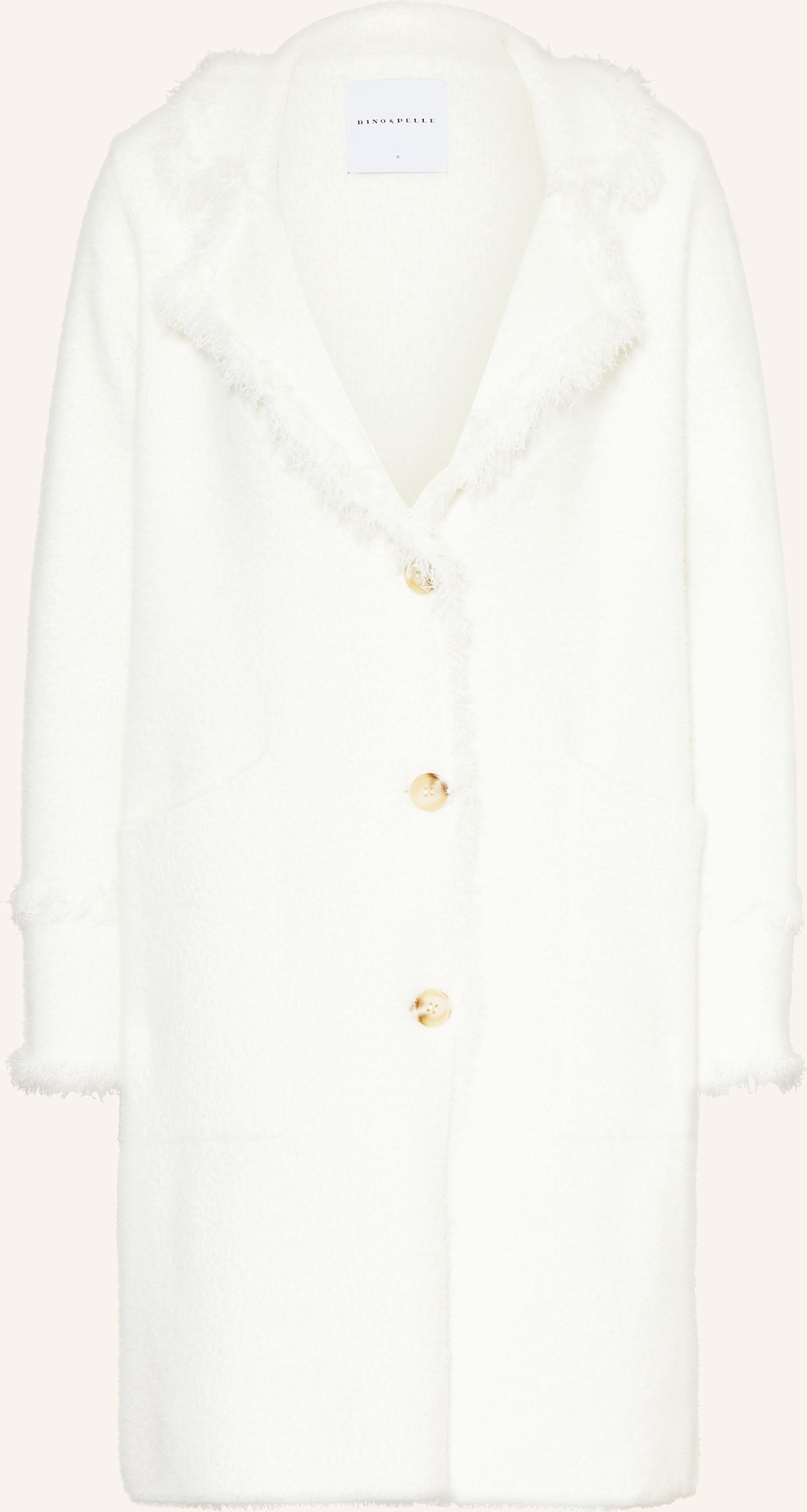 Rino & Pelle Strickmantel Catena weiss