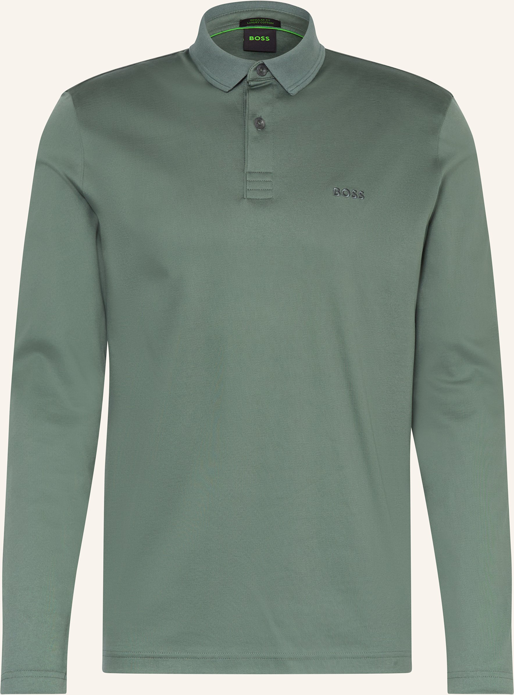 Boss Jersey-Poloshirt Pirol Regular Fit gruen